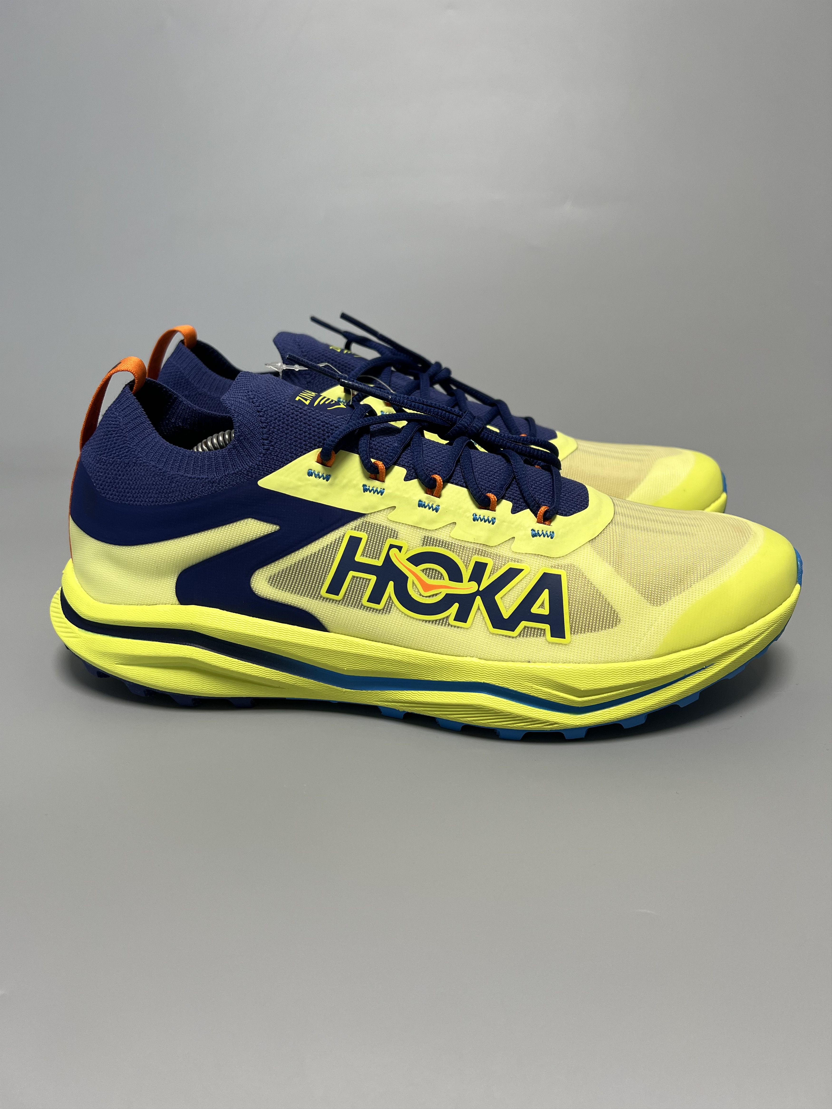 10D Hoka One One Zinal 2 Men's Trail Running Shoes in Yellow