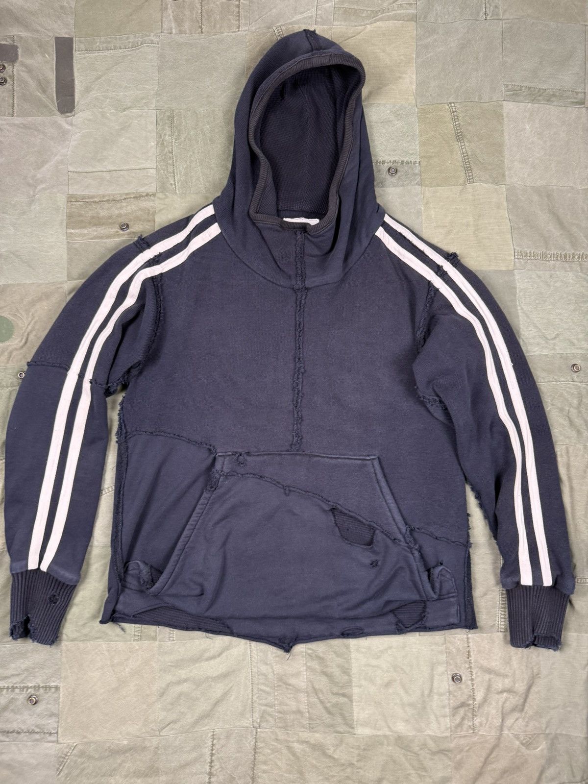 Greg Lauren 50/50 Slouchy High-Tech Track Hoodie Size US L / EU 52-54 / 3 - 1 Thumbnail