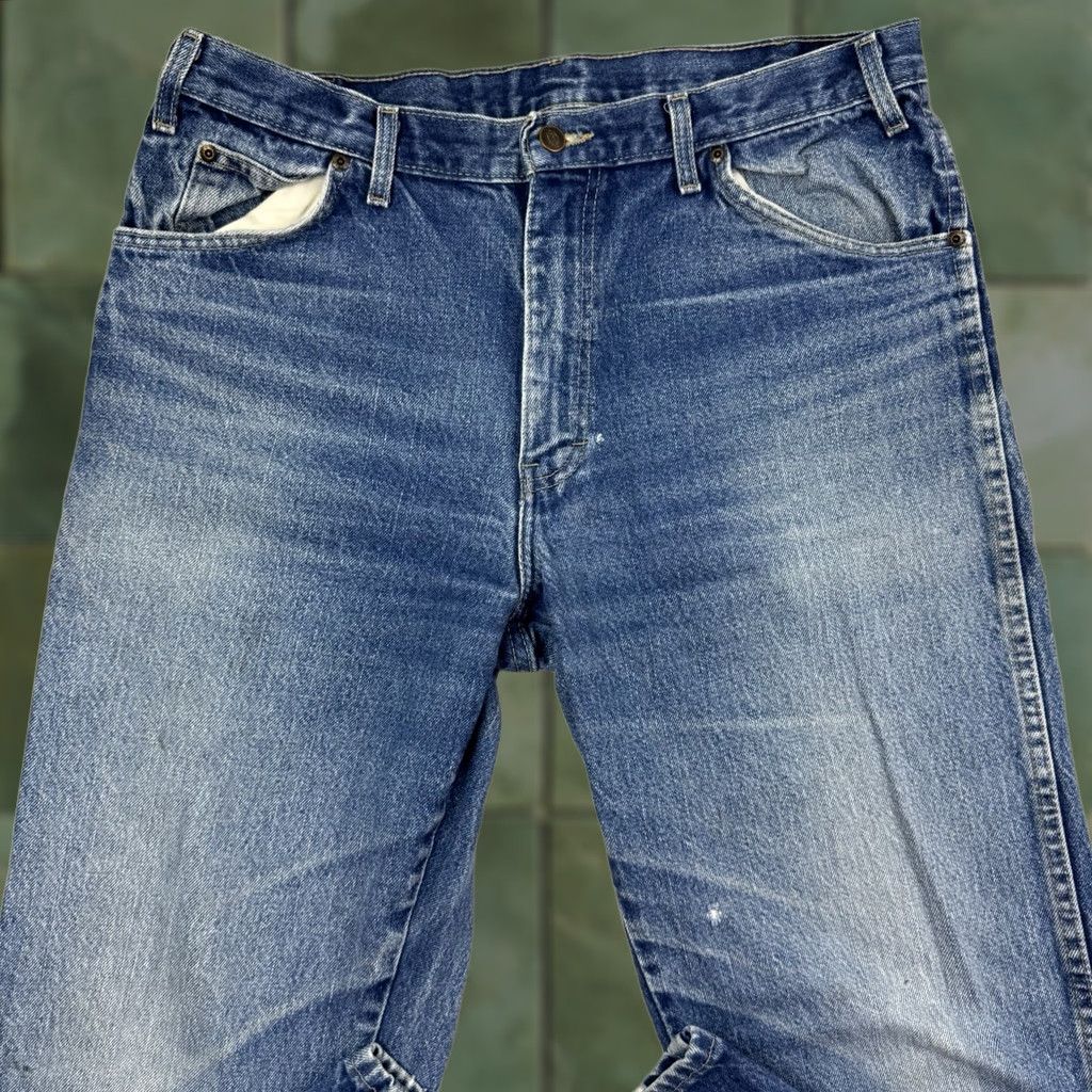 Dickies VINTAGE Dickies Jeans Adult 36x34 Relaxed Fit Faded Worn Workwear Hipster Y2K Blue Mens Jeans Size US 36 / EU 52 - 1 Thumbnail