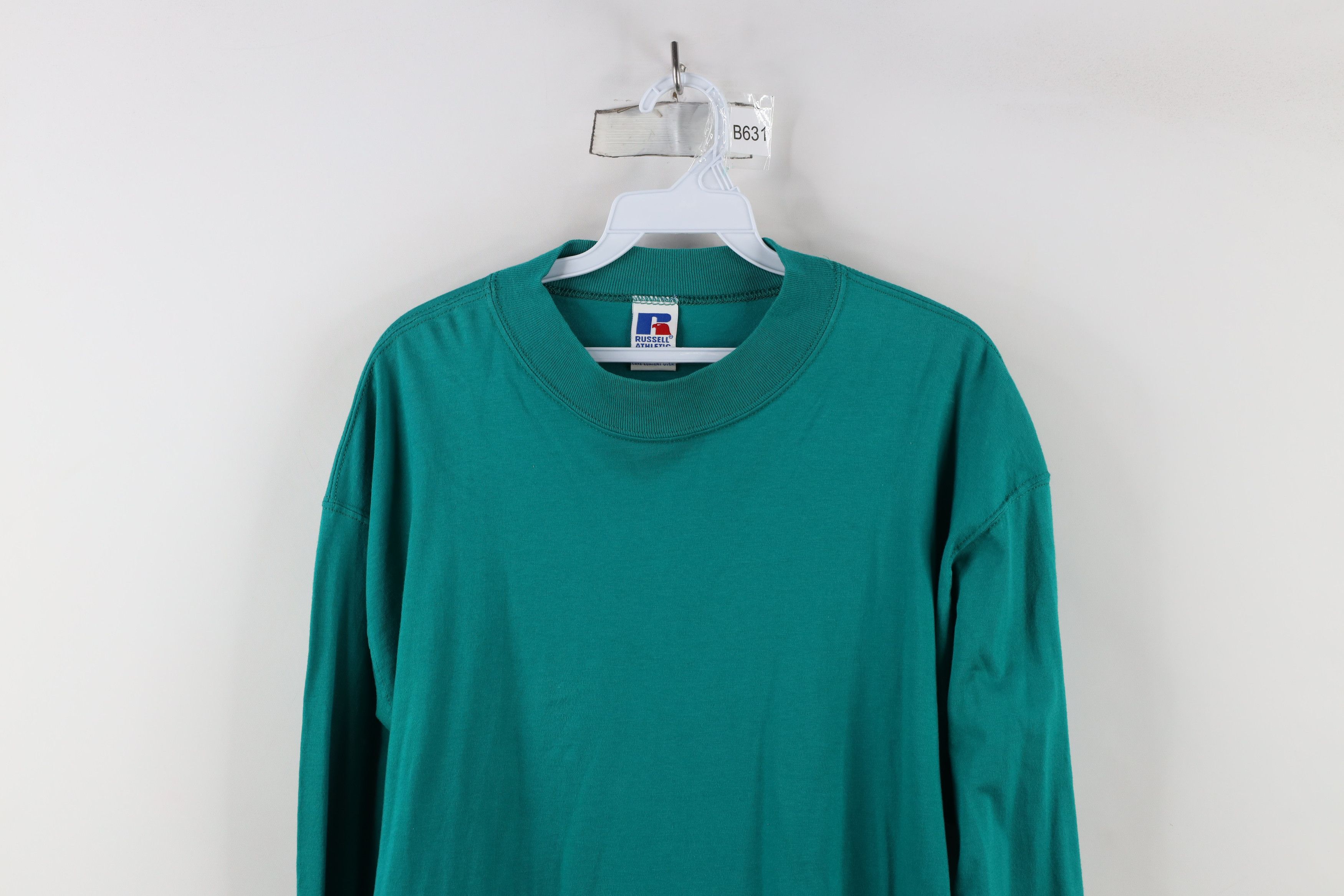 Russell Athletic × Vintage Vintage 90s Russell Athletic Long Sleeve T-Shirt Cotton USA Size US XL / EU 56 / 4 - 2 Thumbnail
