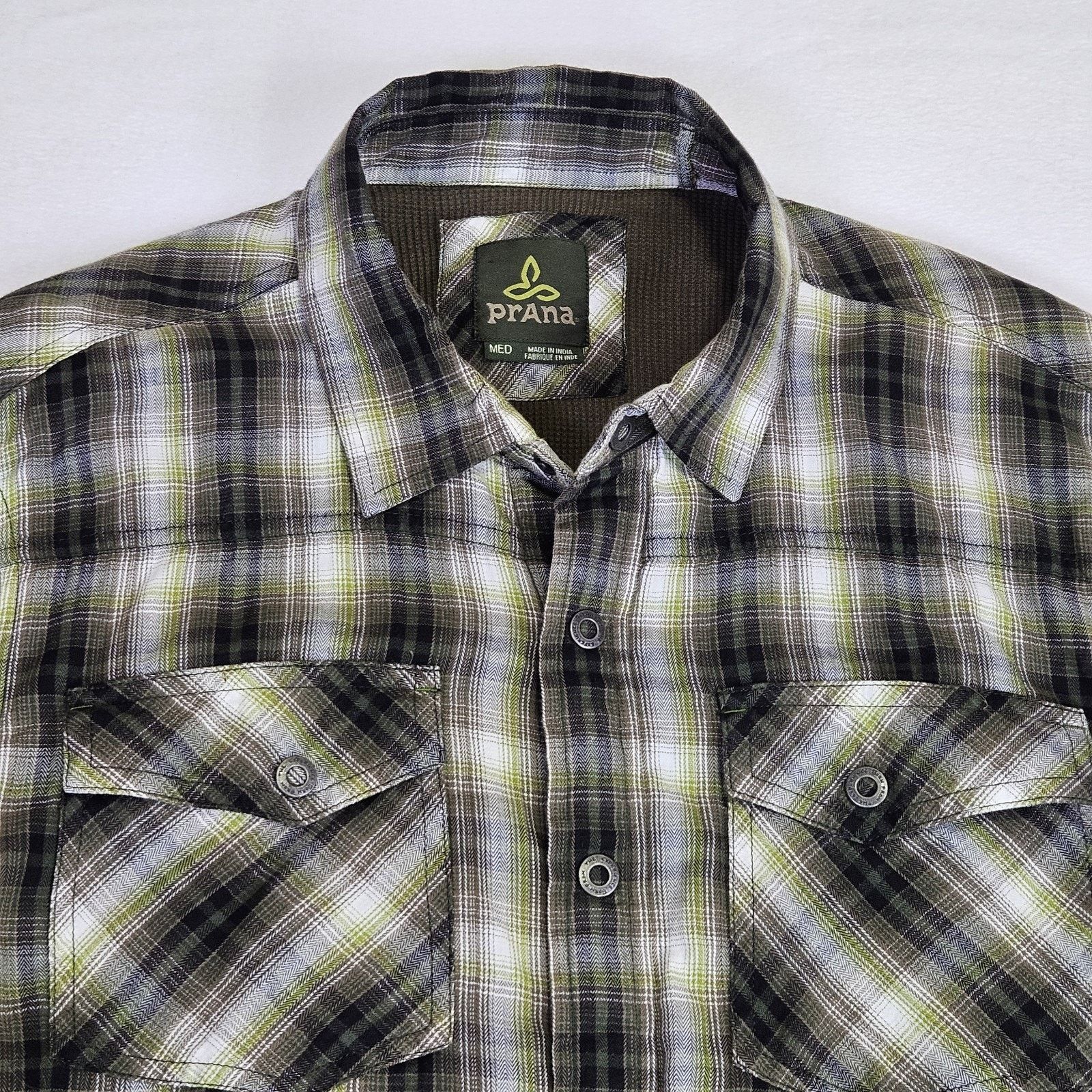 Prana PRANA Asylum Plaid Snap Flannel Shacket Thermal Lined Size US M / EU 48-50 / 2 - 1 Thumbnail