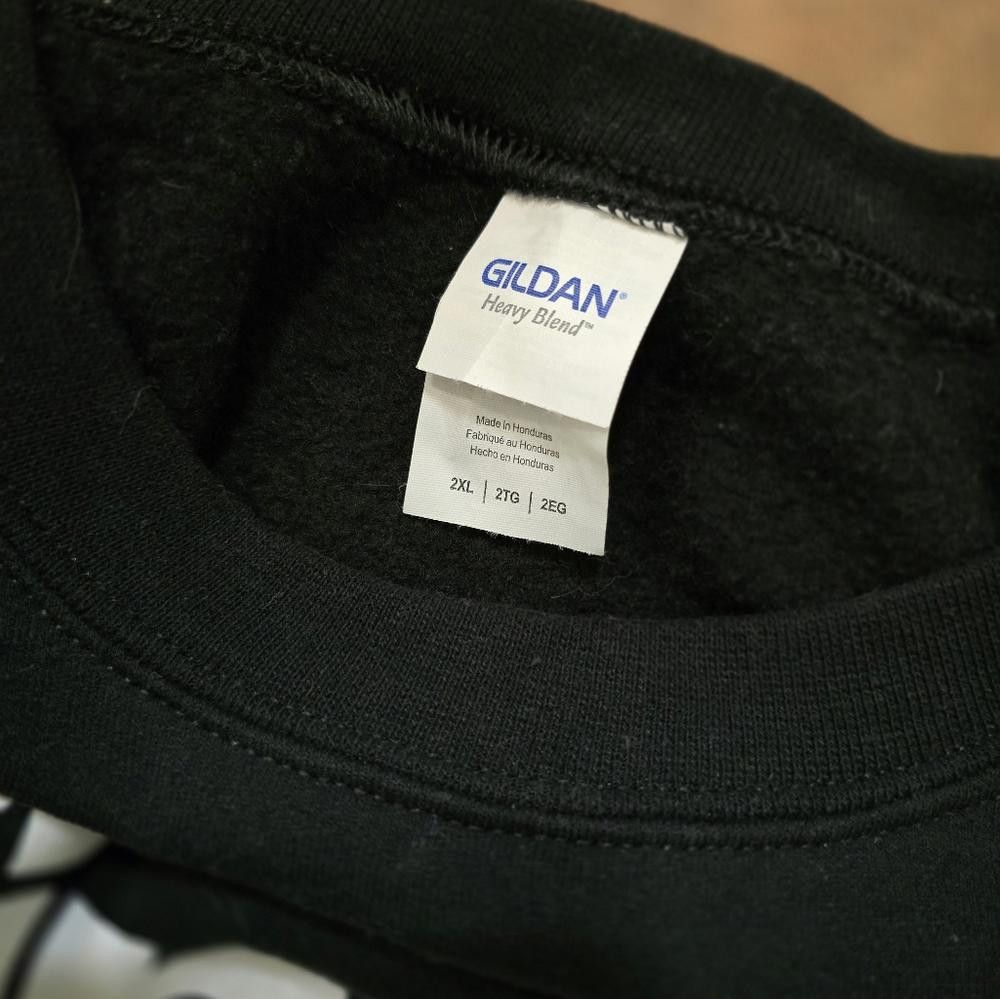 Gildan Black Kinda Bad Kinda Boujee Cropped Sweatshirt Size XXL / US 16-18 / IT 52-54 - 4 Thumbnail
