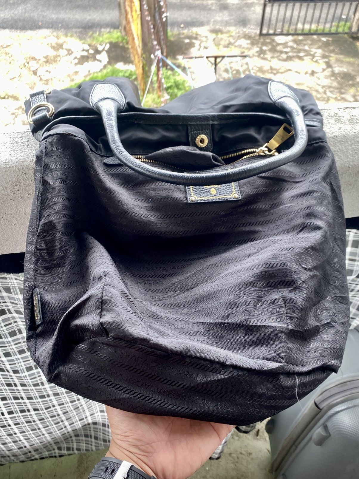 Prada PRADA Made In Italy Shoulder Bag material Leather and nylon Size ONE SIZE - 16 Thumbnail