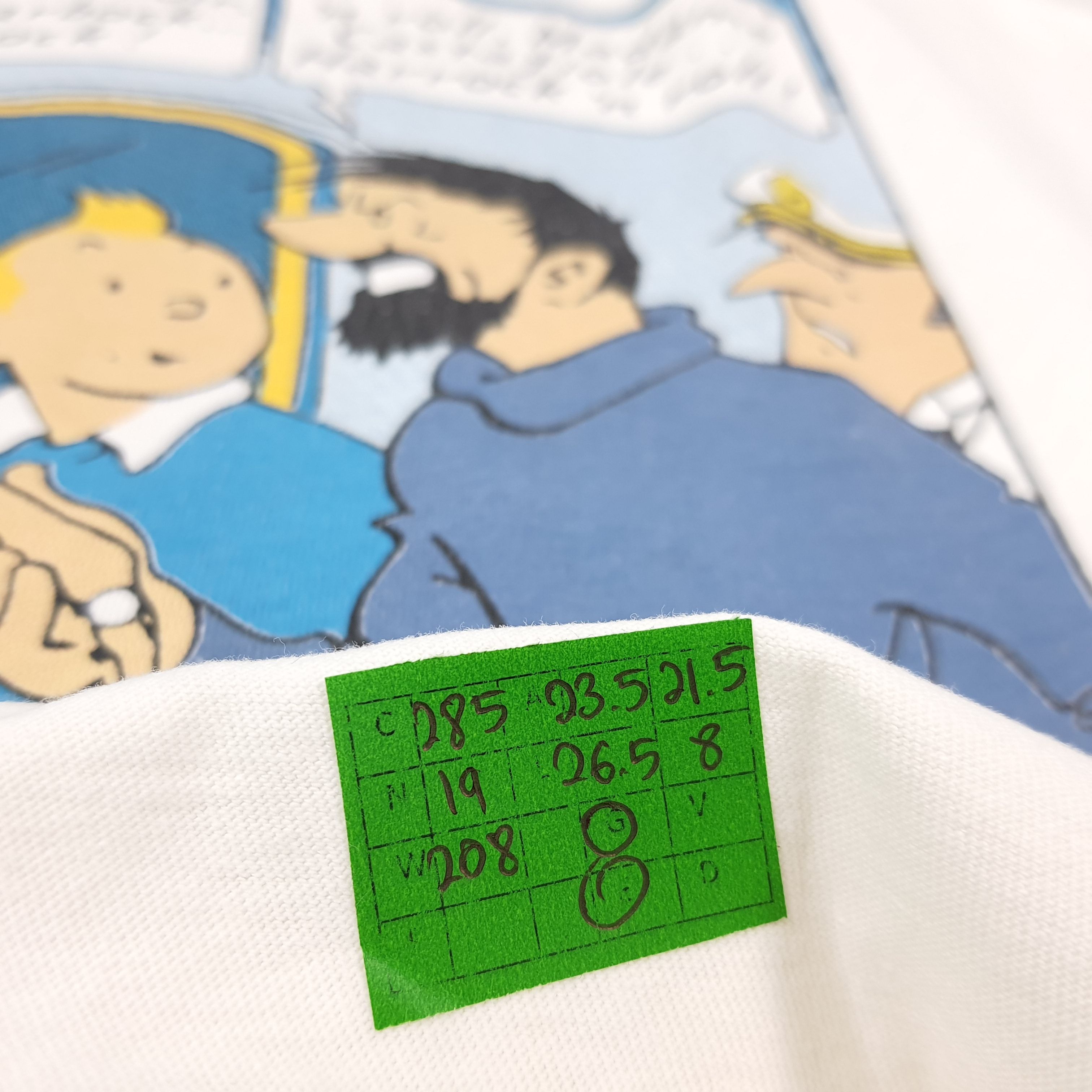 Hanes Vintage 90s Adventure of TinTin Single Stitch Tshirt C285N19 Size US XL / EU 56 / 4 - 9 Thumbnail