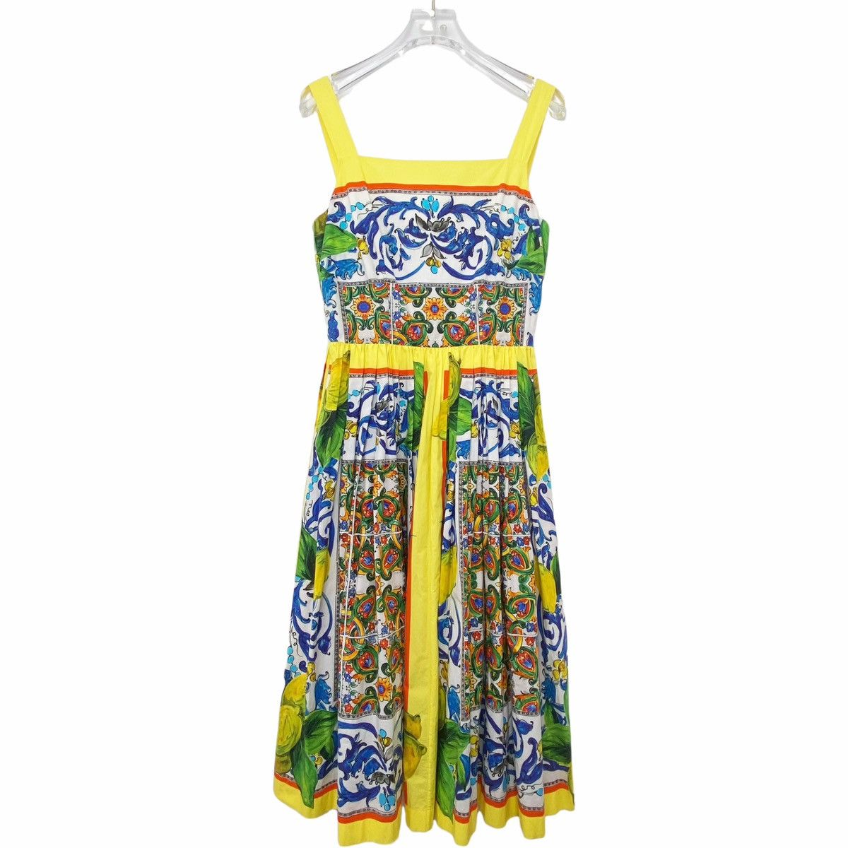 Dolce & Gabbana Dolce&Gabbana Blue And White Porcelain Lemon Print K26WX Size S / US 4 / IT 40 - 1 Thumbnail