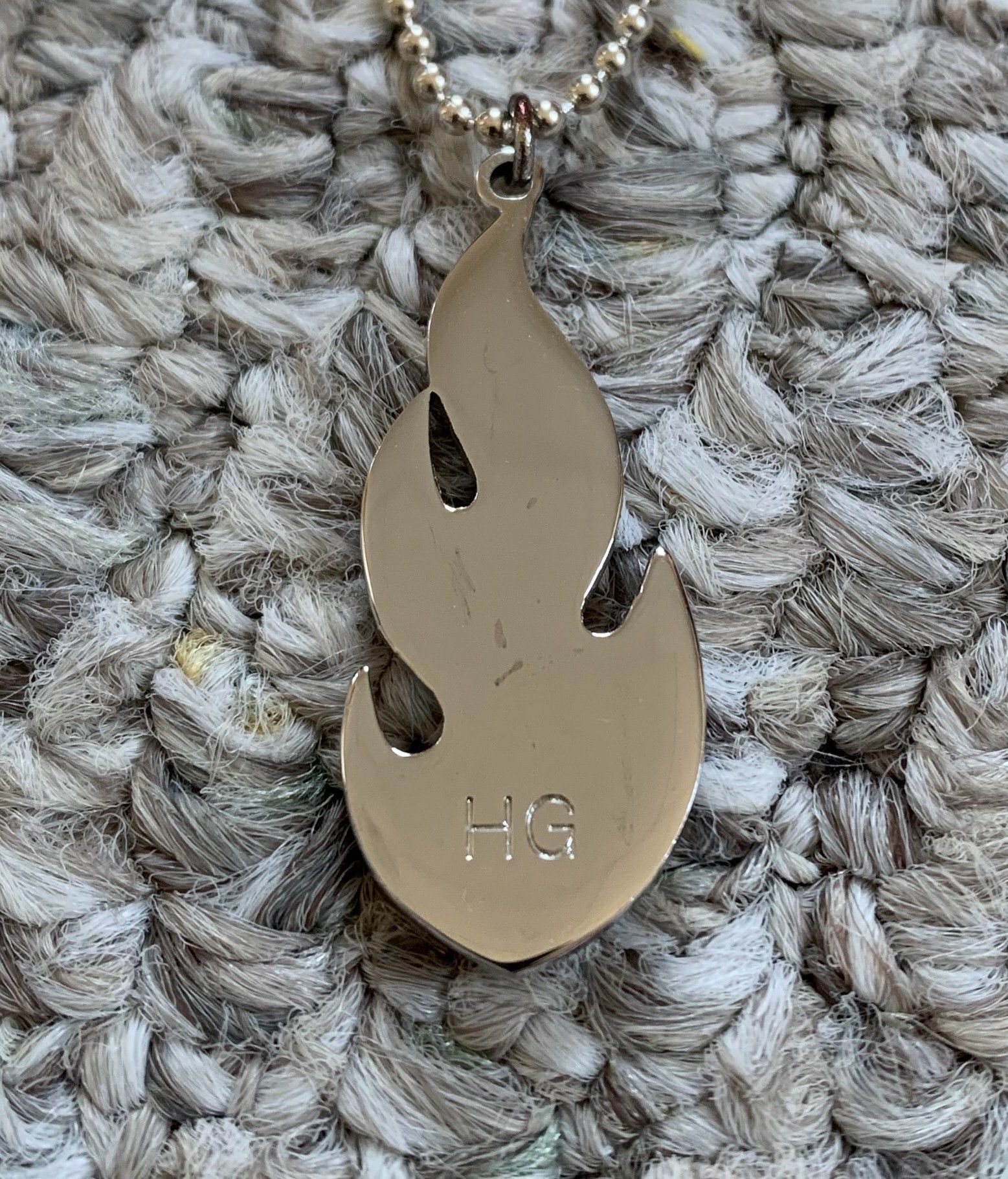 Hysteric Glamour × Swarovski Hysteric Glamour Sterling Silver Swarovski Flame Necklace Size ONE SIZE - 4 Thumbnail