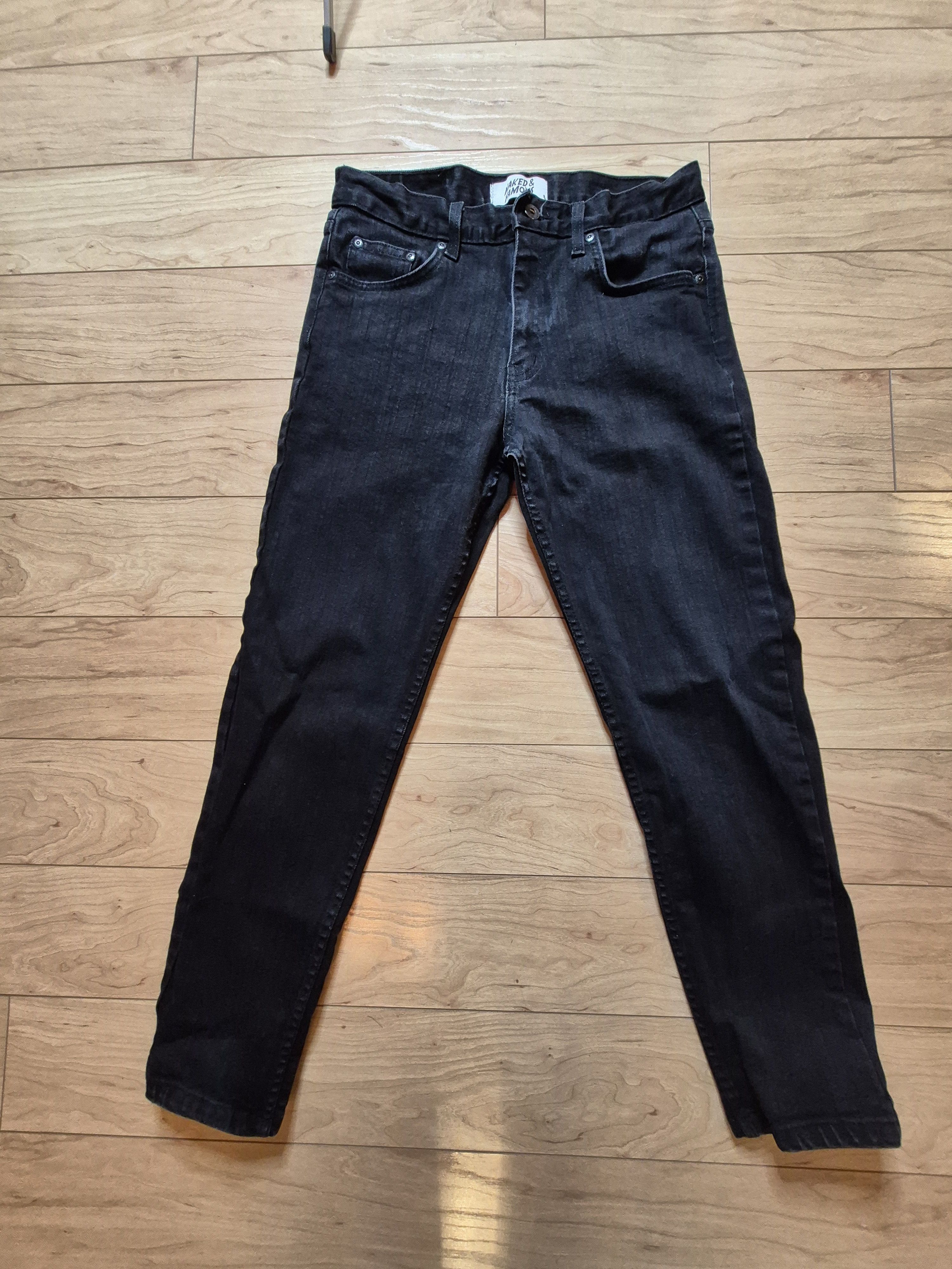 Naked & Famous Easy Guy Black Power Stretch Size US 31 - 1 Thumbnail