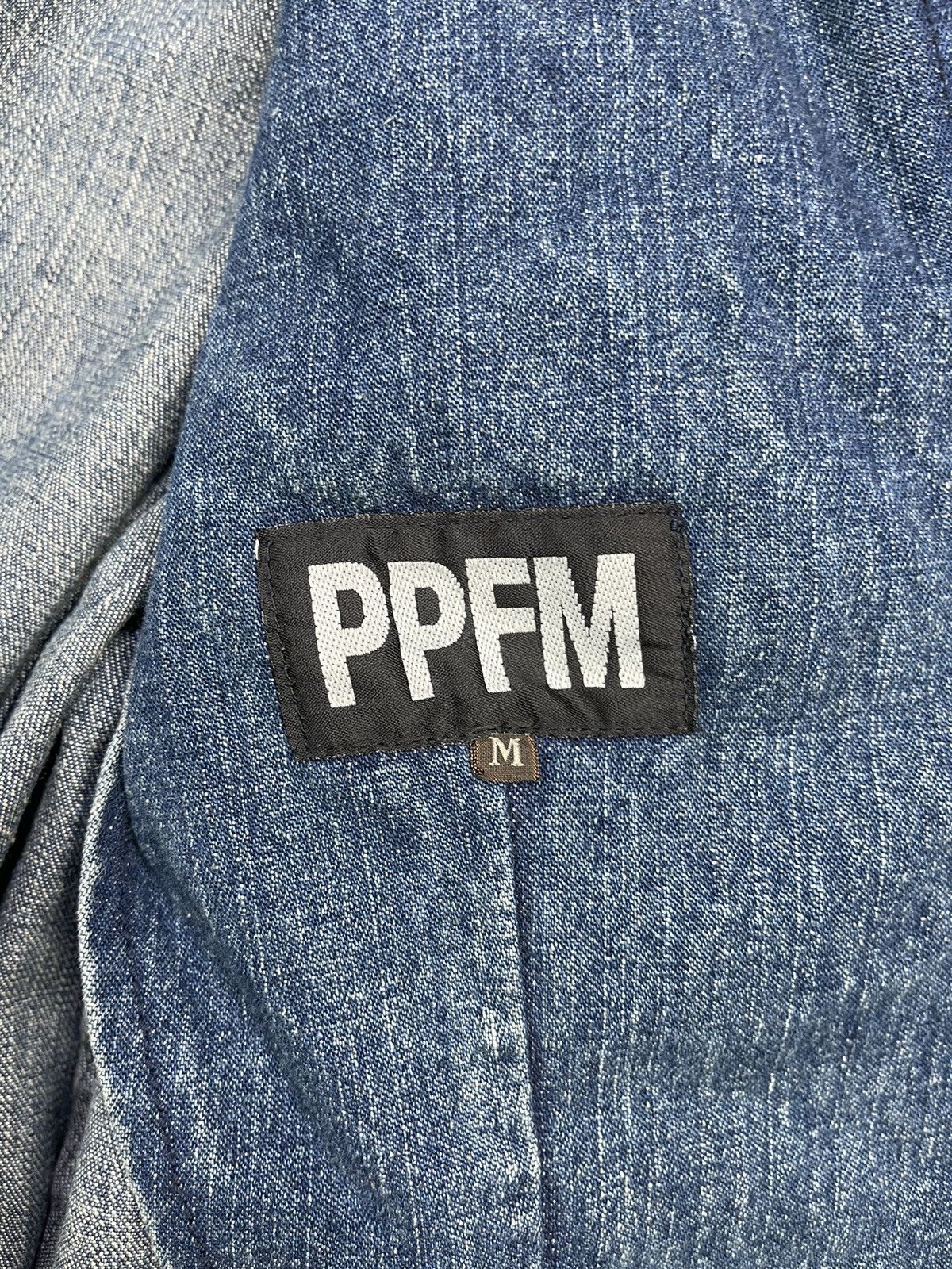 PPFM PPFM Distressed Denim Blazer Jackets Size US M / EU 48-50 / 2 - 6 Thumbnail