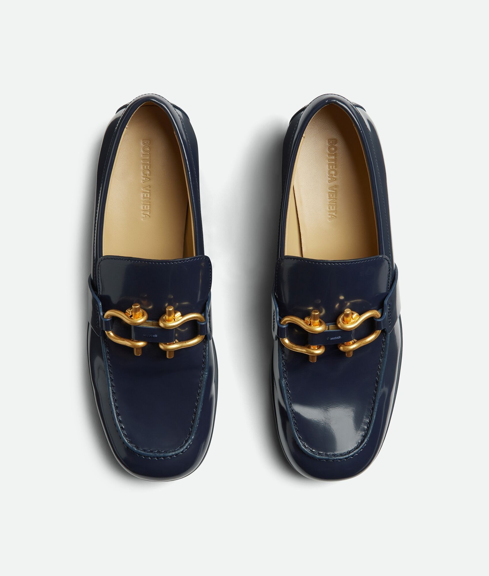 Bottega Veneta o1bcso1str0725 Monsieur Loafers in Abyss Size US 5 / IT 35 - 4 Thumbnail