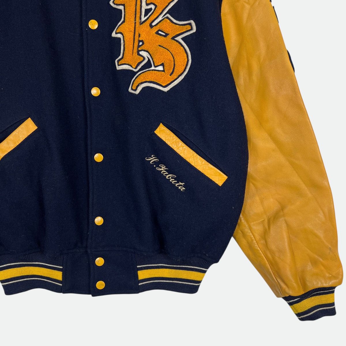 Japanese Brand 🔥 Vintage David WorkShot Varsity Stadium Bomber Jacket Size US L / EU 52-54 / 3 - 7 Thumbnail
