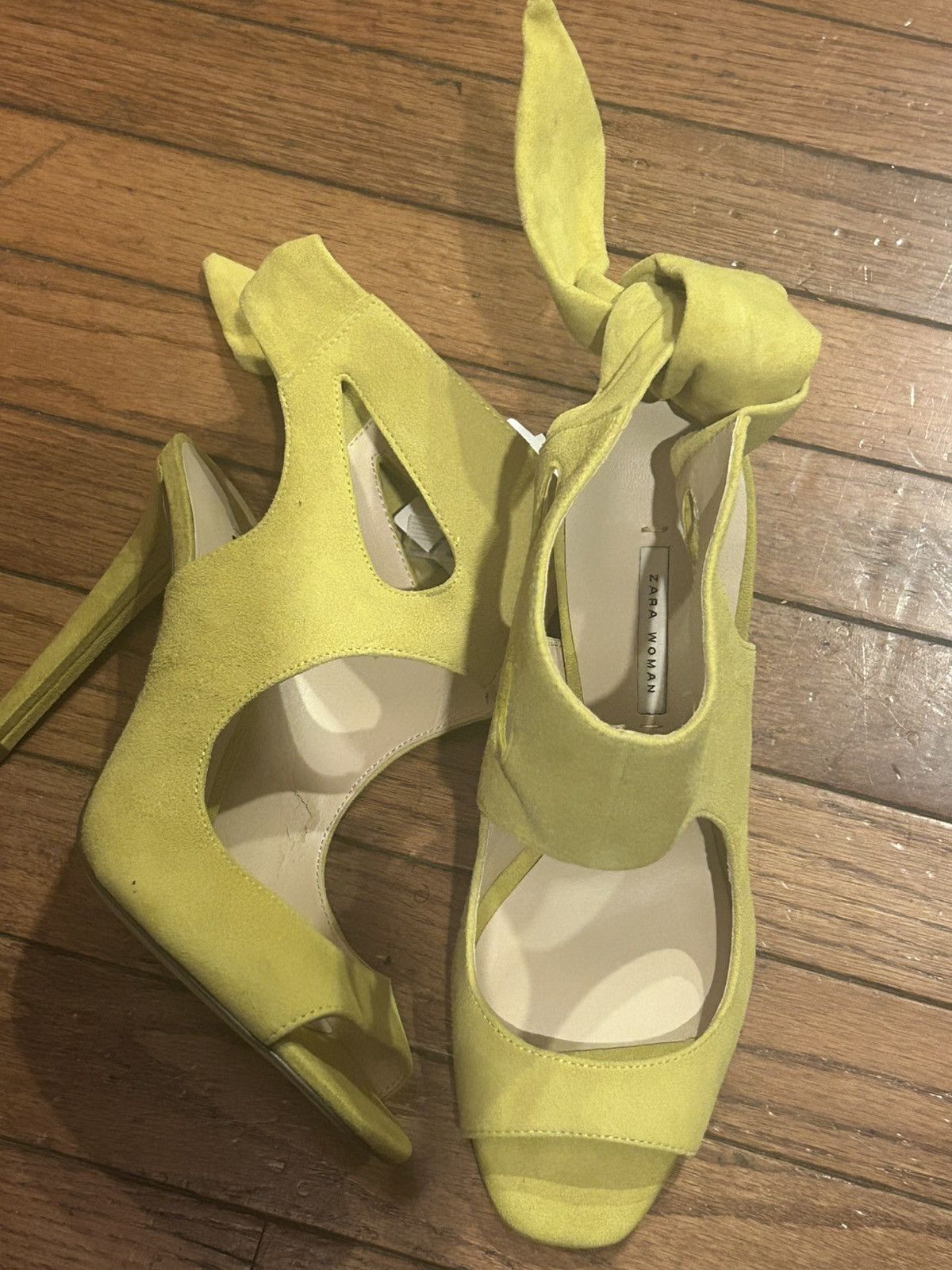 Zara tie back leather sandals