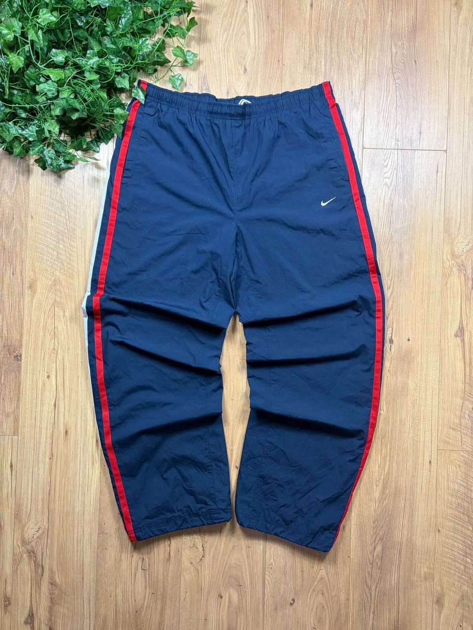 Nike 00’s NIKE BAGGY TRACK PANTS Y2K DRILL Size US 36 / EU 52 - 1 Thumbnail