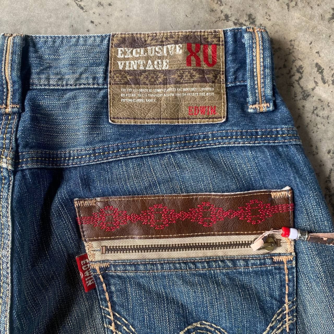 Edwin DISTRESSED CLAWMARKS EDWIN EXCLUSIVE VINTAGE DENIM Size US 33 - 17 Thumbnail