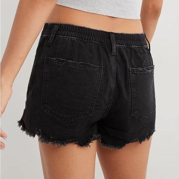 Other New Aerie Daydream Black Denim Short Sz Small S Size 24" / US 00 / IT 34 - 2 Thumbnail