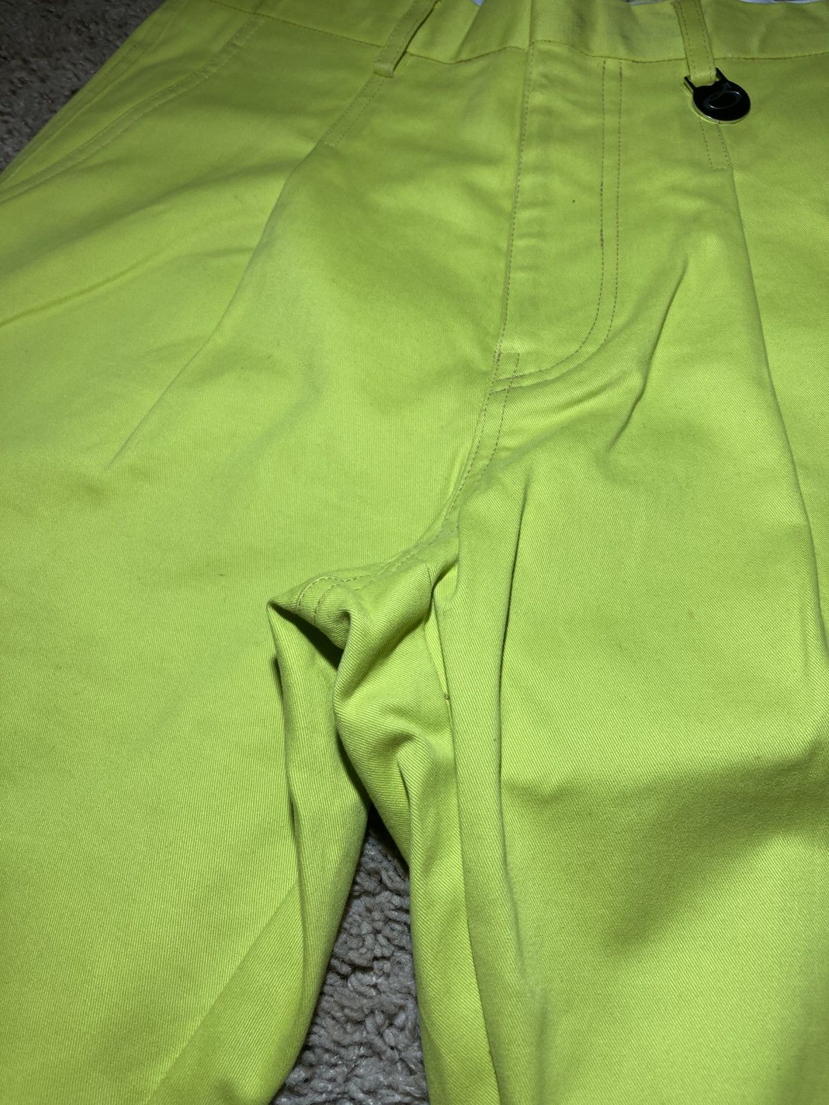 Xander Zhou SS18 Xander Zhou Pleated Trouser Volt Green Logo XZ Alien Size US 28 / EU 44 - 9 Thumbnail