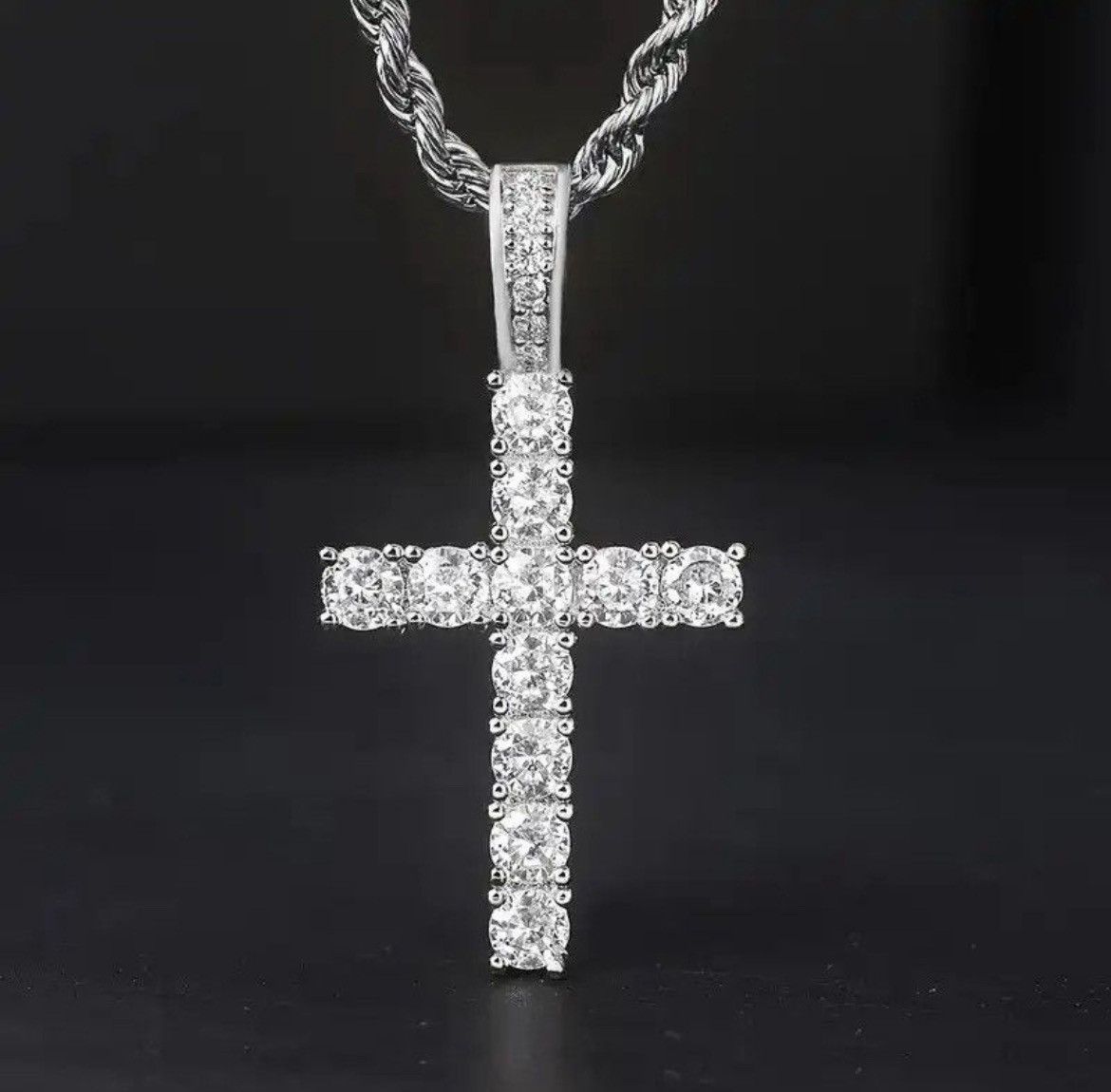 Jewelry × Other 60Cm Twisted Chain Cross Necklace Size ONE SIZE - 3 Thumbnail