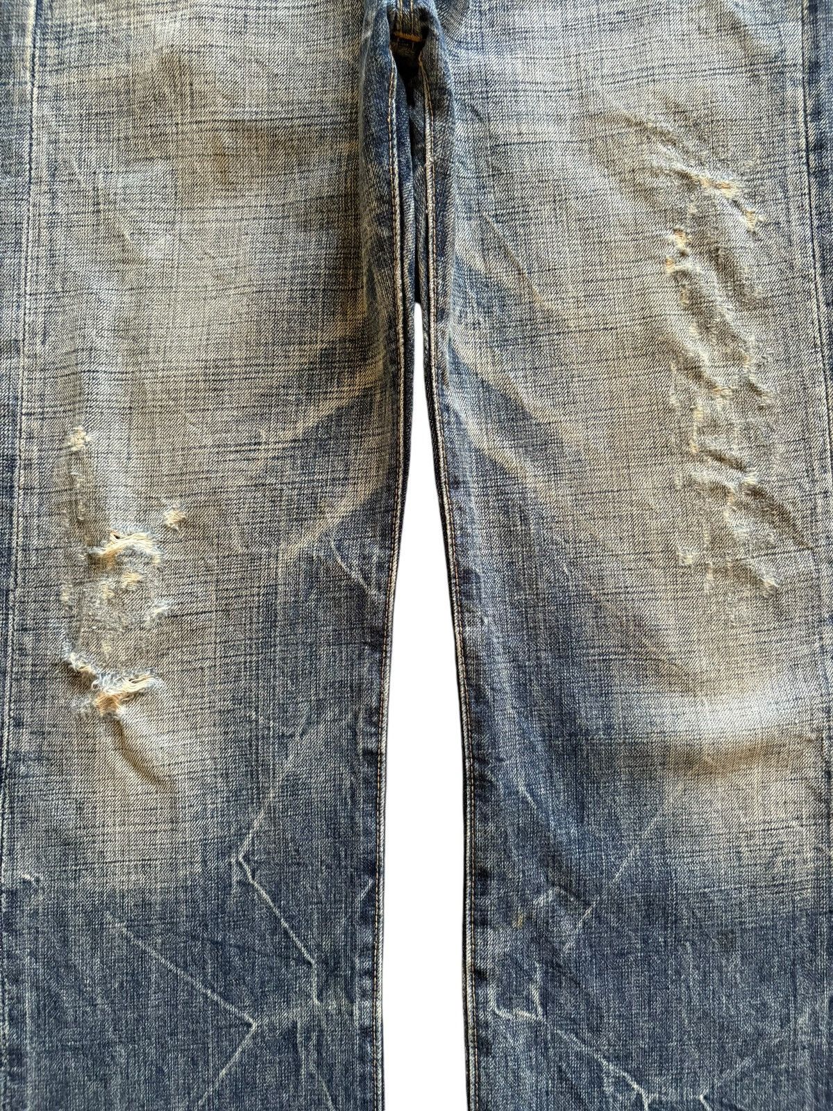 Eternal Vintage Japanese Eternal Mud Wash Distressed Loose Jeans Size US 30 / EU 46 - 5 Thumbnail