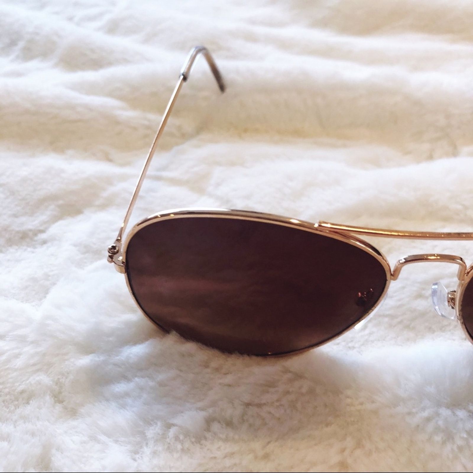 Other Georgia Dark Brown Aviator Sunglasses Size ONE SIZE - 6 Thumbnail