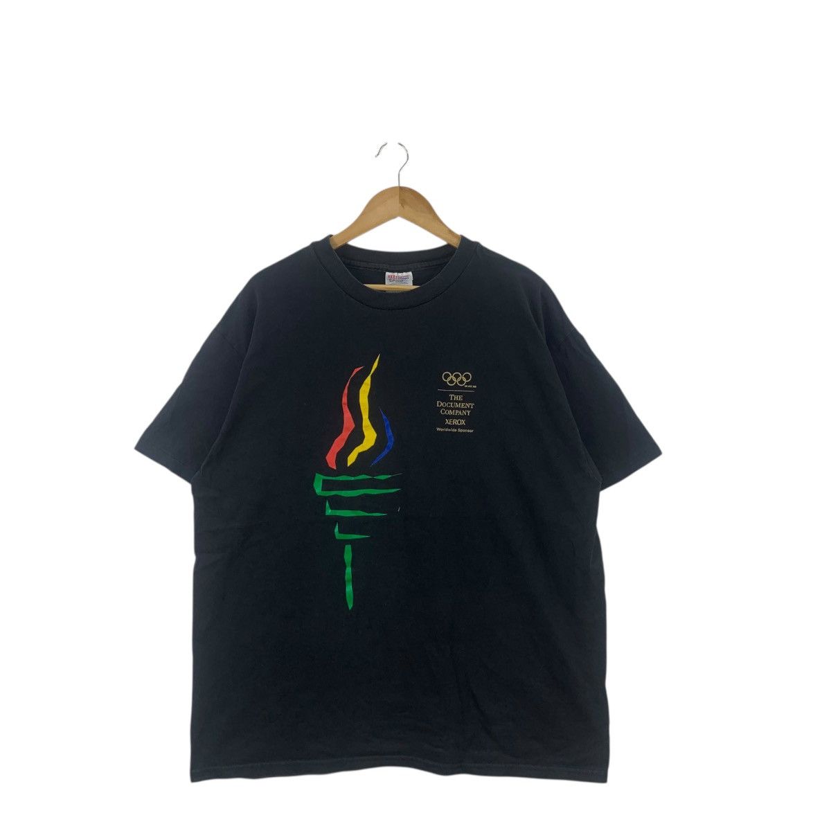 Vintage Vintage 90’ XEROX OLYMPIC SPONSOR Tech Tee Shirt Top Size US XL / EU 56 / 4 - 3 Thumbnail