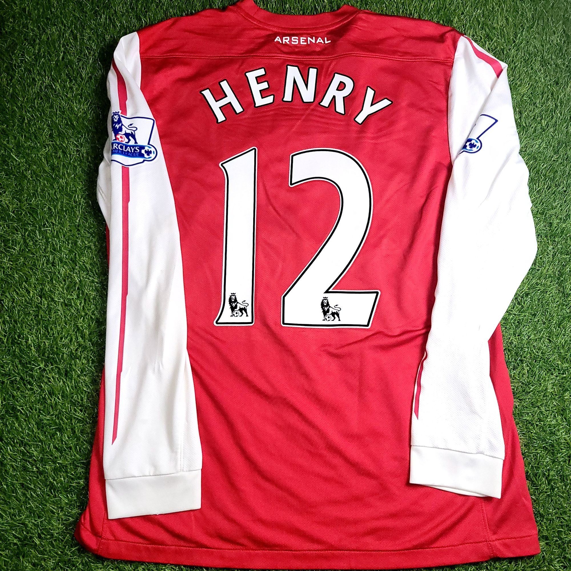Henry Arsenal 2011 2012 Long Sleeve Soccer Jersey Shirt L