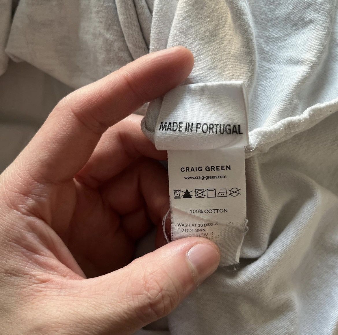 Craig Green Craig Green S/S 2018 Talisman Destroyed white T-shirt Size US L / EU 52-54 / 3 - 6 Thumbnail