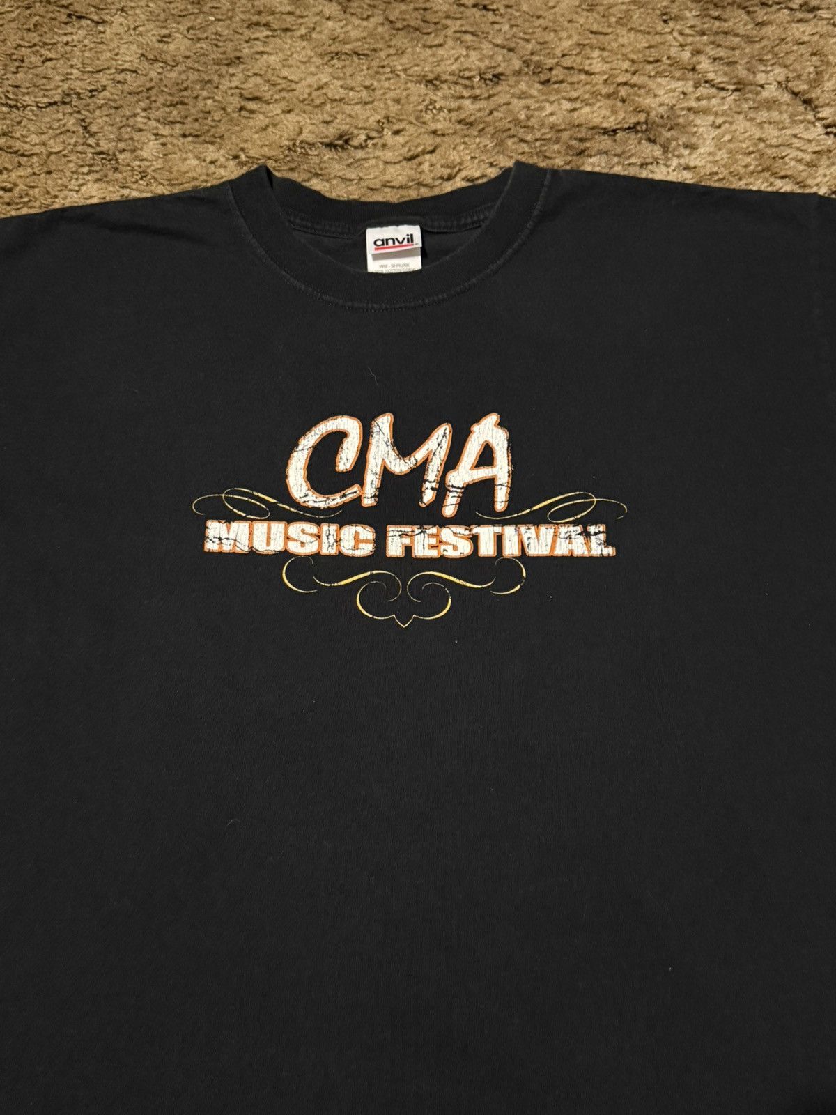 Band Tees 2007 CMA Country Music Festival T-Shirt Black Large Size US L / EU 52-54 / 3 - 4 Thumbnail