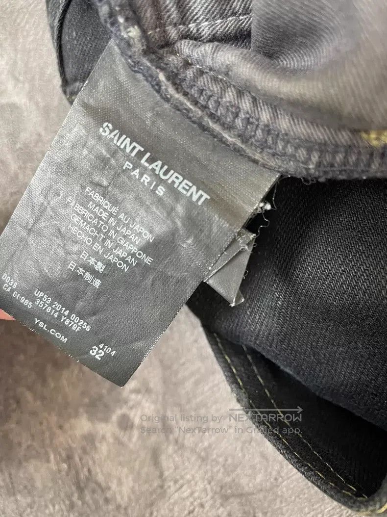 Saint Laurent Paris Saint Laurent Paris Oil Stain Ripped Destroyed Denim Pants Size US 32 / EU 48 - 7 Thumbnail