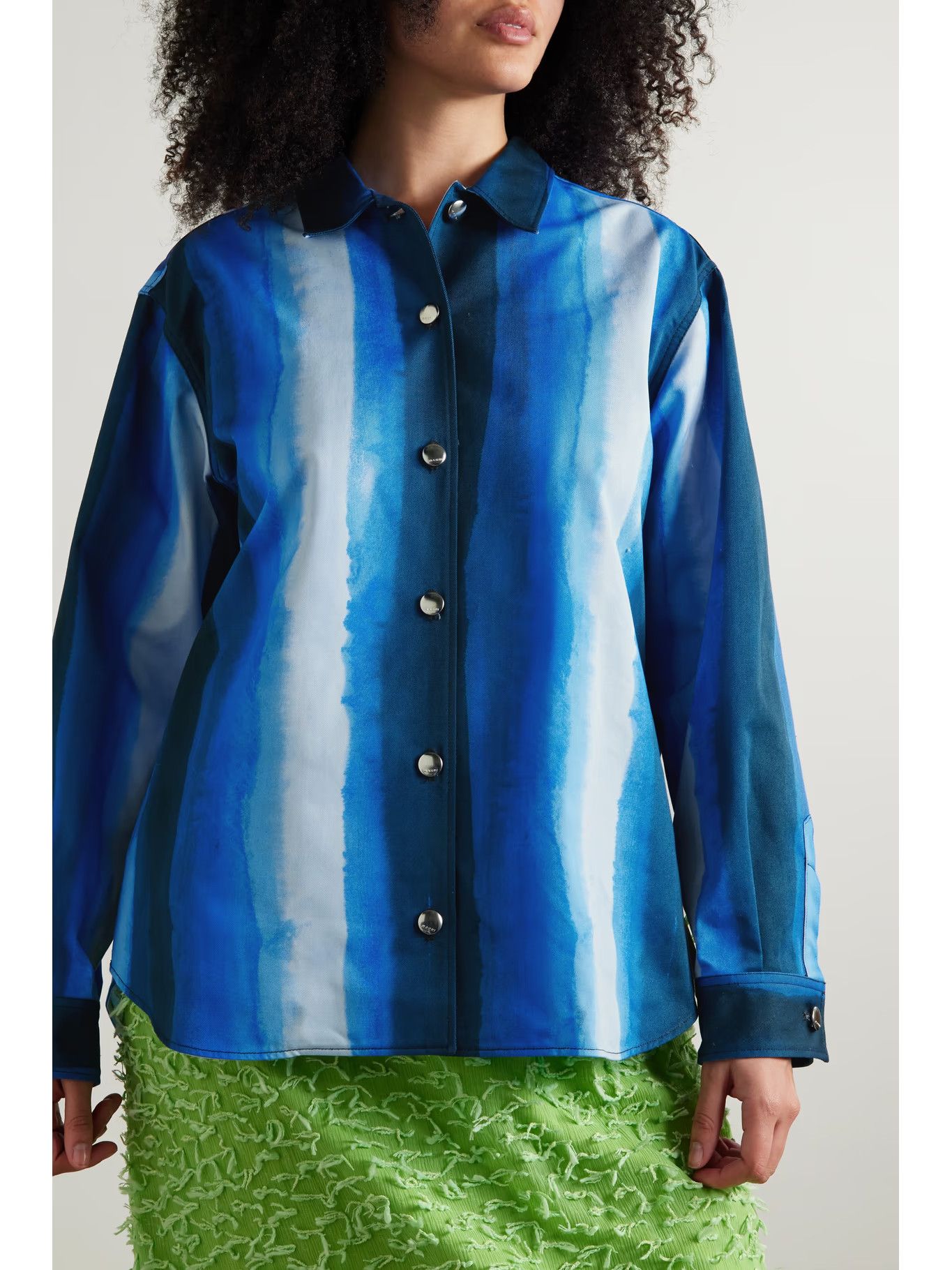 Marni o1y1125 Patterned Shirt in Multicolor Size S / US 4 / IT 40 - 3 Thumbnail