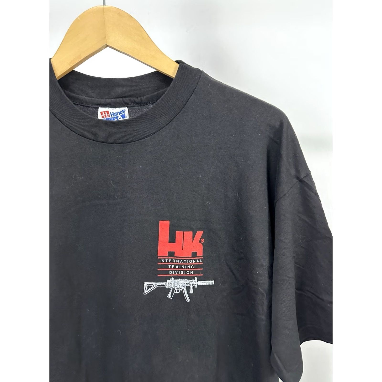 Hanes VINTAGE Heckler & Koch Gun NRA T-Shirt XL Black Mens Size US XL / EU 56 / 4 - 2 Thumbnail