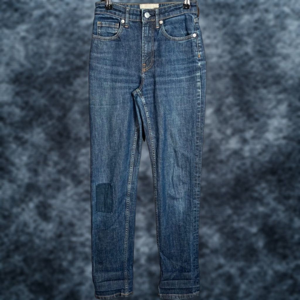 Everlane VINTAGE Everlane High-Rise Straight Jeans Womens Size 24 Blue Denim Adult Women 24 Jeans Straight 32 Inseam Size 42" / US 20 - 1 Thumbnail