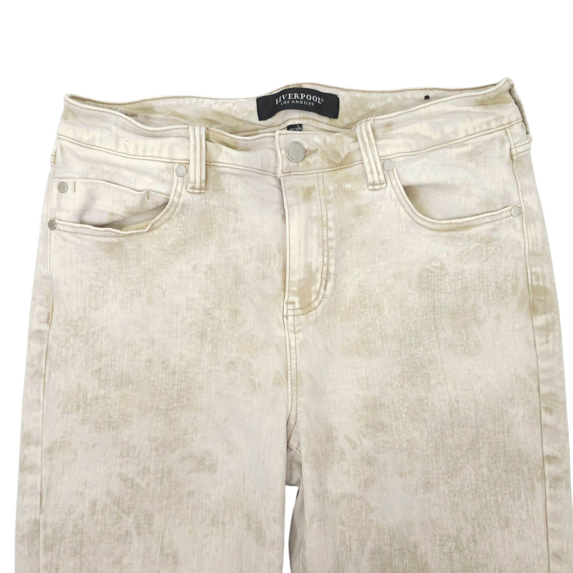 Other Liverpool Hannah Tie Dye Crop Jeans Women 10/30 Biscuit Tan Size 28" / US 6 / IT 42 - 9 Thumbnail