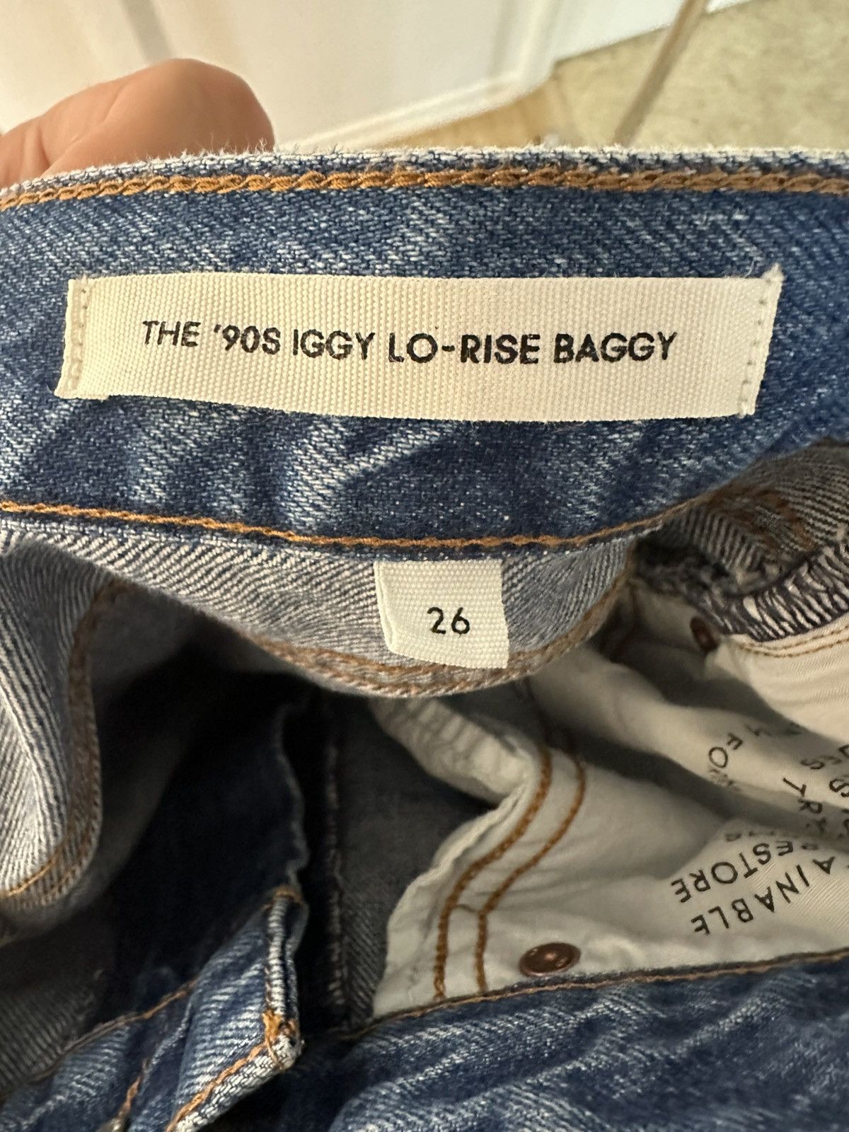 Aritzia Aritzia - Denim Forum 90’s Iggy Lo-Rise Baggy Jean Size 26" / US 2 / IT 38 - 3 Thumbnail
