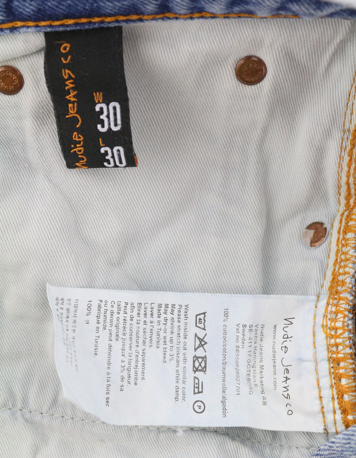 Nudie Jeans SLEEPY SIXTEN FRIENDLY BLUE W30/L30 Straight 89761 Size US 30 / EU 46 - 6 Thumbnail