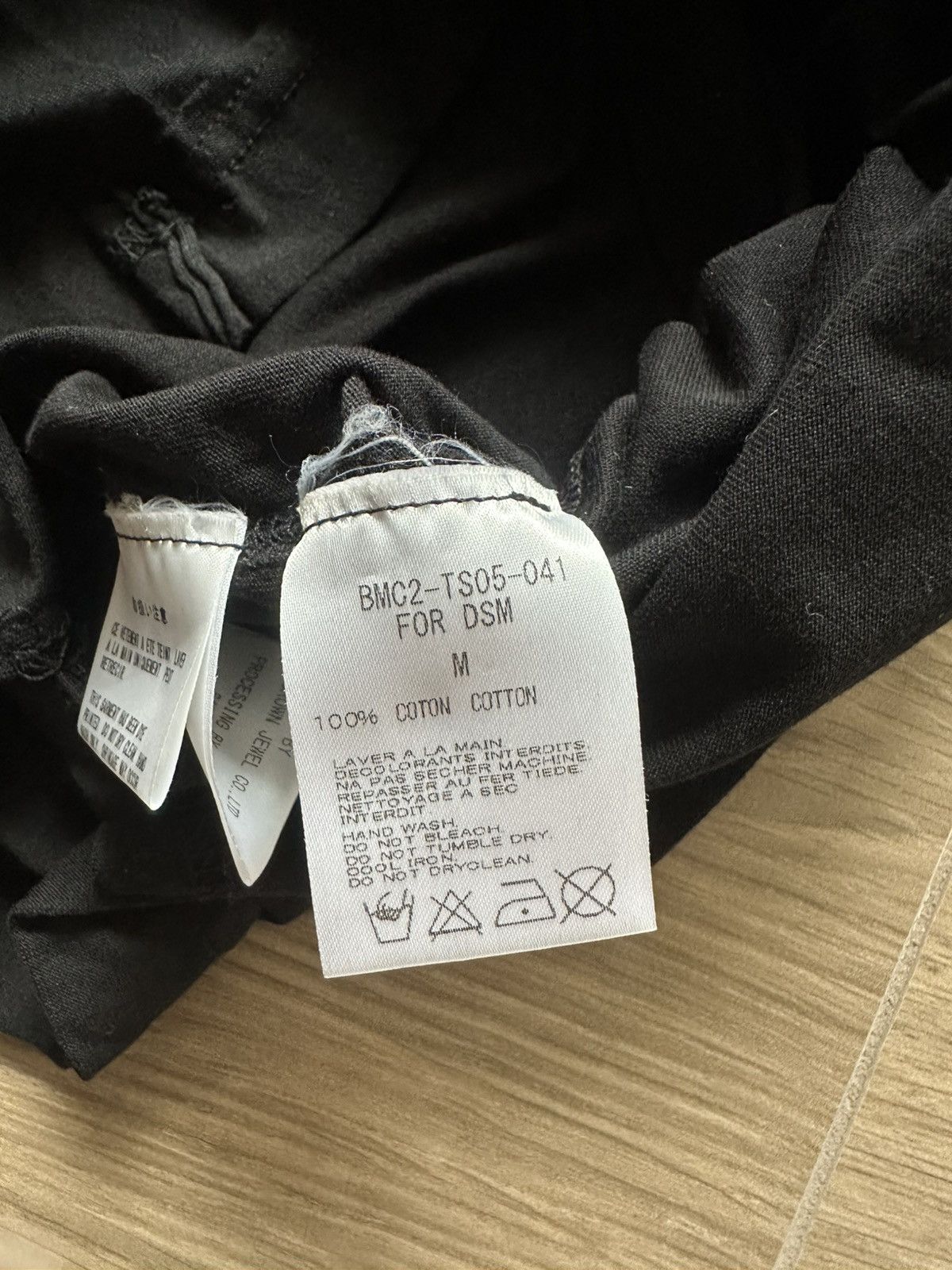 Mastermind Japan Mastermind Japan Black x Comme Des Garçons Cut & Sew Tee Size US S / EU 44-46 / 1 - 10 Thumbnail