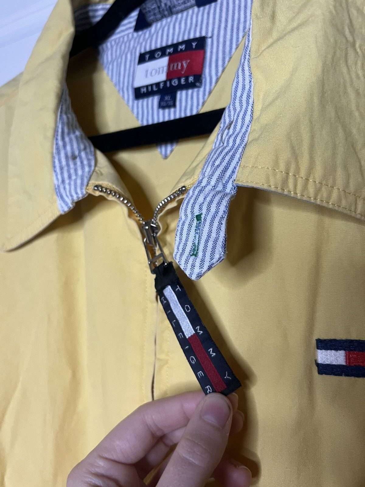 Tommy Hilfiger × Vintage Vintage Butter Yellow Toy Hilfiger Jacket Size US XL / EU 56 / 4 - 6 Thumbnail