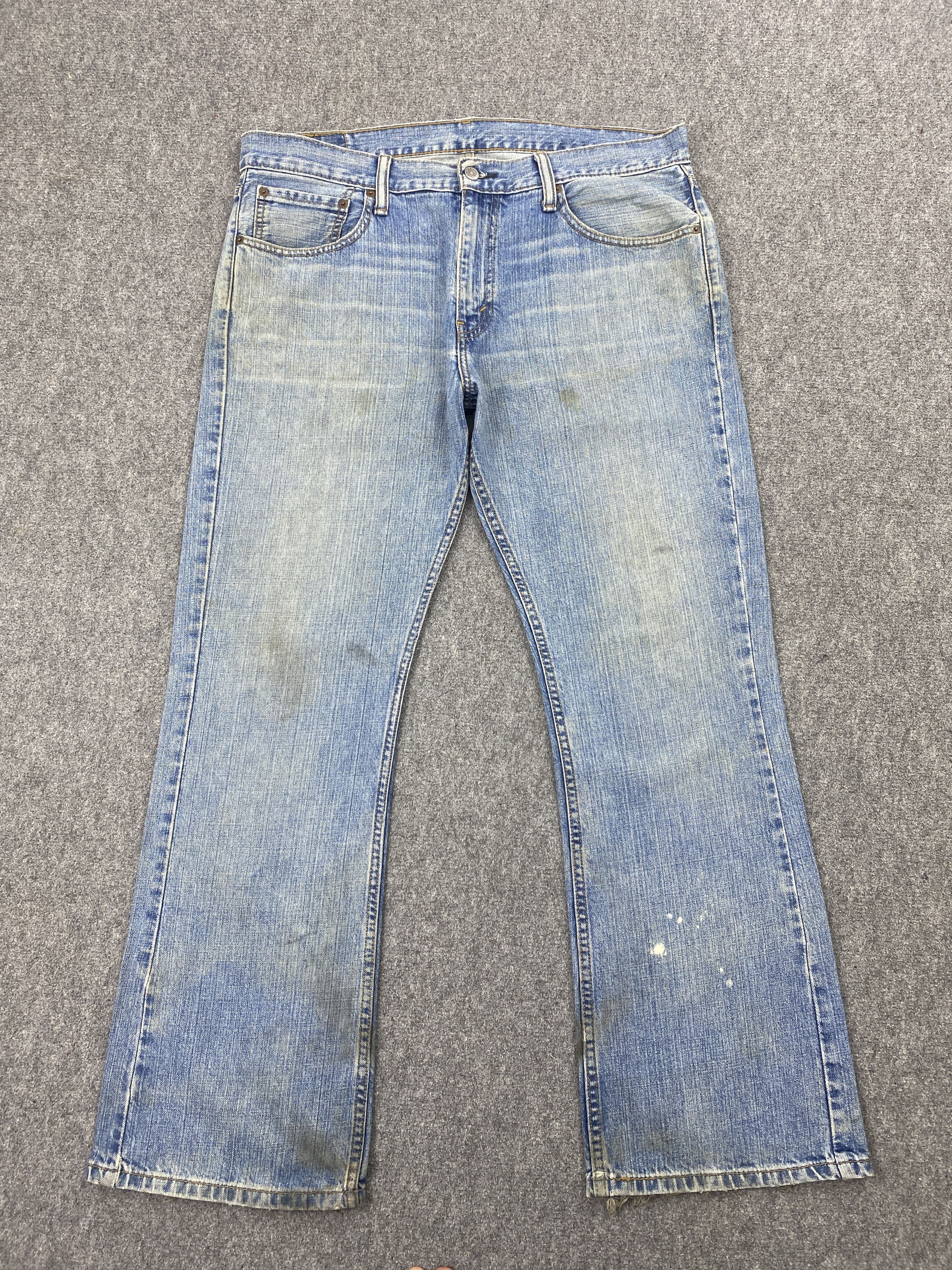 Vintage Levi's 527 Faded Blue Dirty Bootcut Jeans
