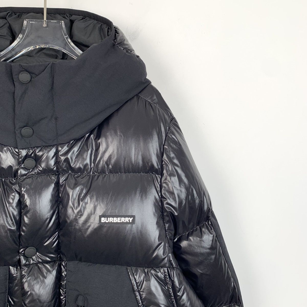 Burberry Burberry Bbr Navy Glossy Logo Monogram Print Jacket Size L / US 10 / IT 46 - 3 Thumbnail
