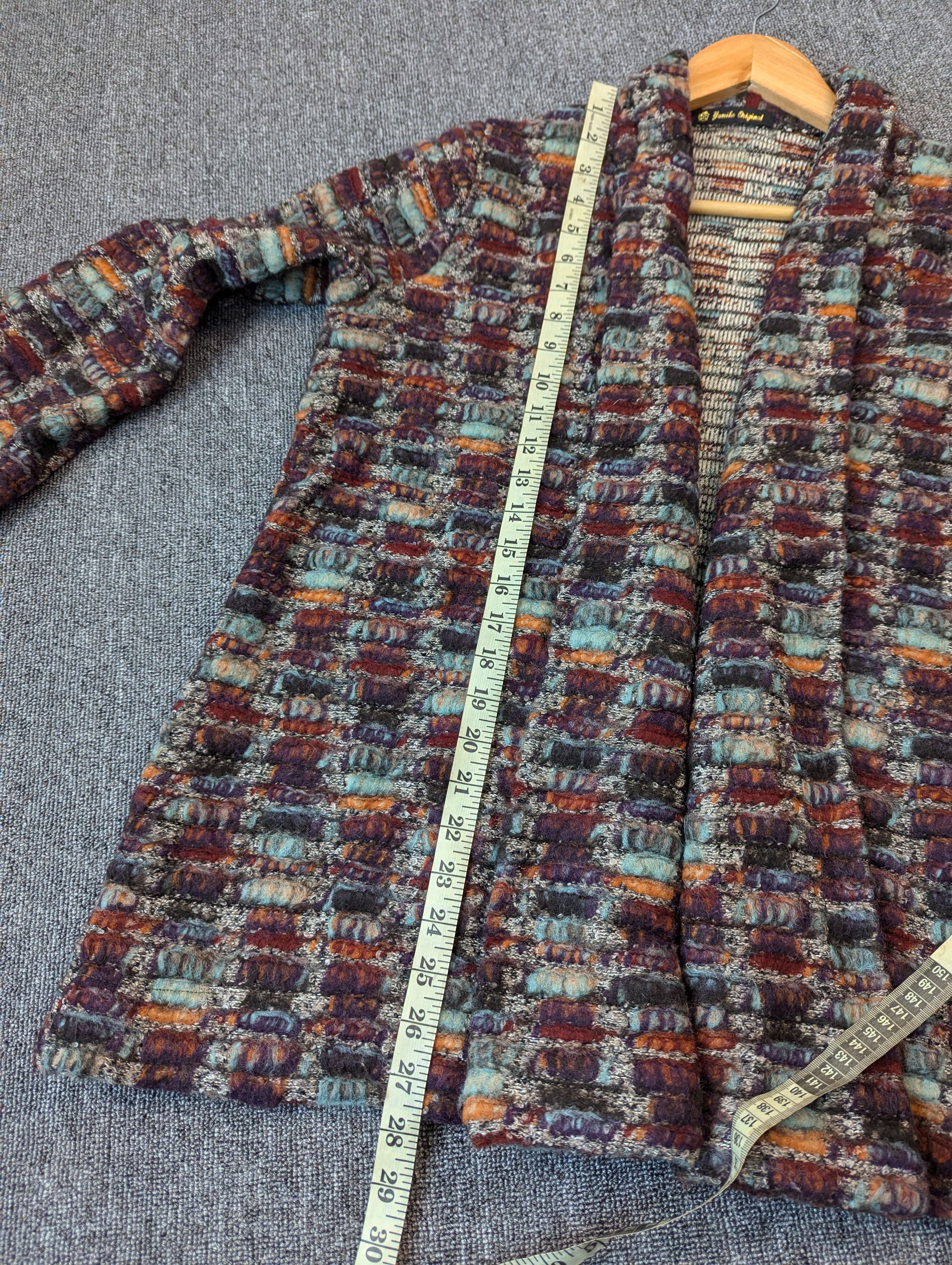 Japanese Brand Vintage Yumiko Original Handwoven Cardigan Jacket Size US M / EU 48-50 / 2 - 14 Thumbnail