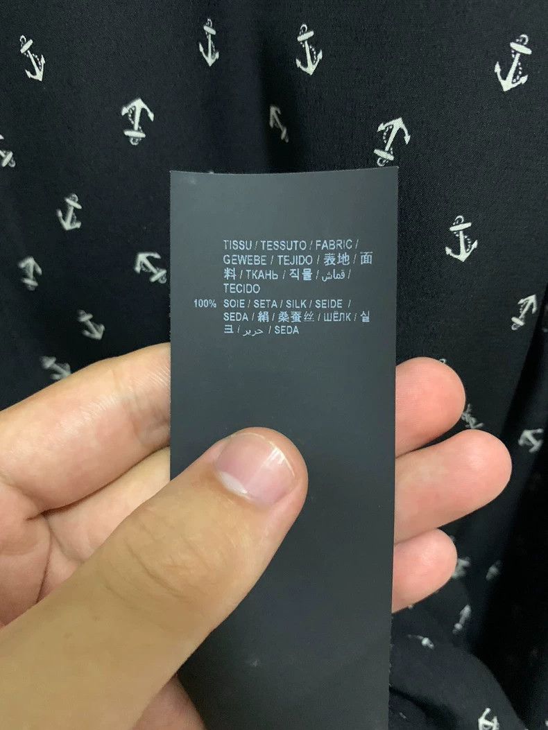 Saint Laurent Paris Saint laurent paris 20 FW mulberry silk anchor shirt 2506-N Size US XXS / EU 40 - 5 Thumbnail