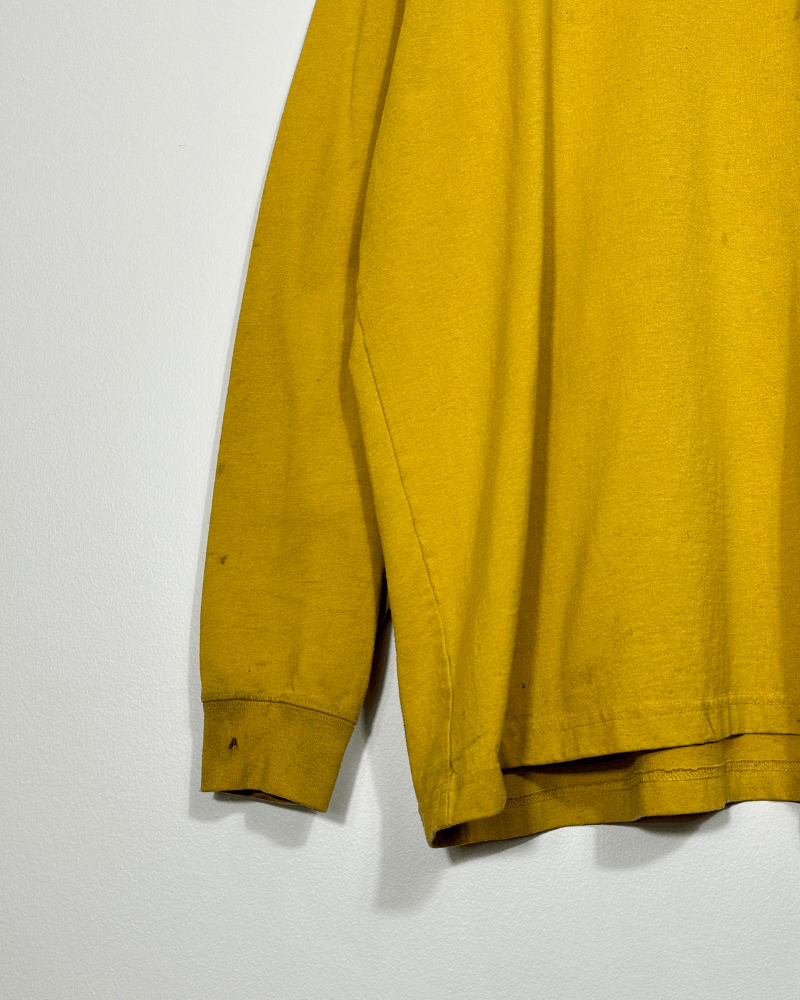 Carhartt Vintage Carhartt Thrashed/Stained Yellow Long Sleeve - XL Size US XL / EU 56 / 4 - 7 Thumbnail