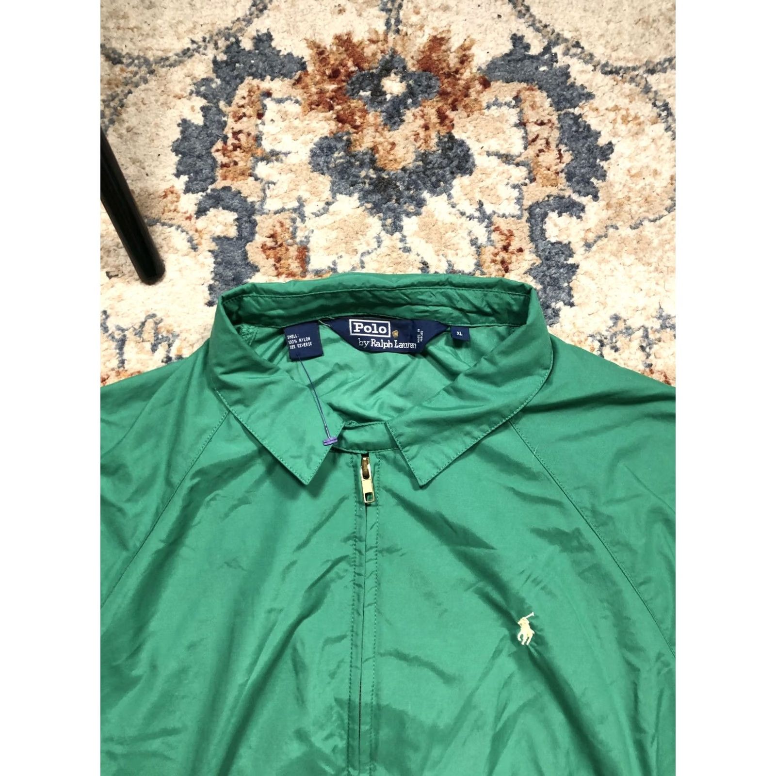 Polo Ralph Lauren Polo Ralph Lauren Jacket Mens XL Green Nylon Windbreaker Full Zip Lightweight Size US XL / EU 56 / 4 - 2 Thumbnail