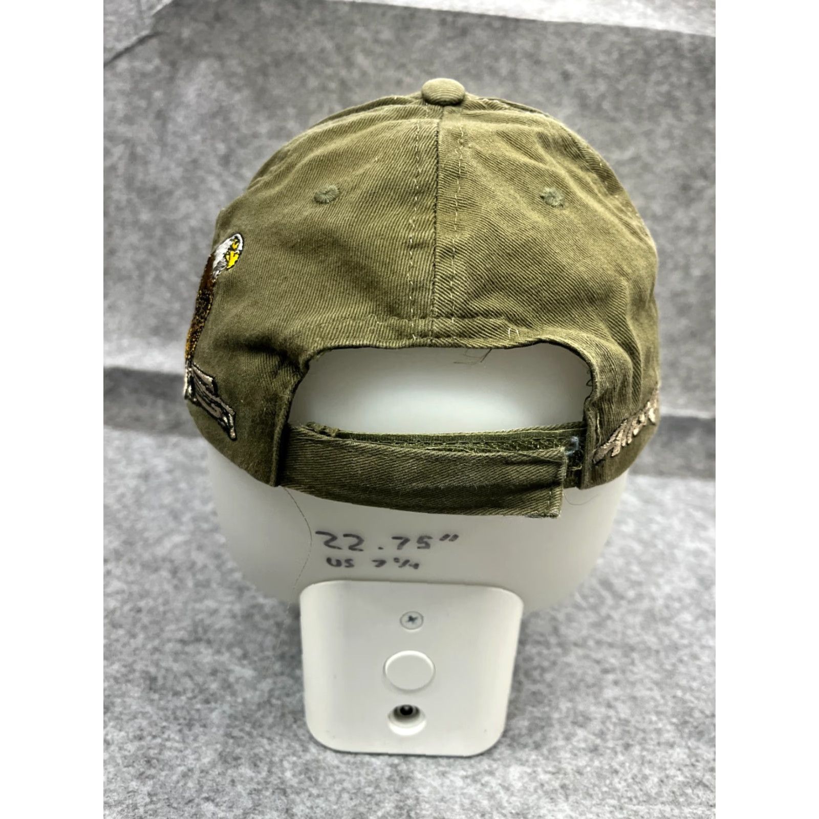 Vintage Eagles Alaska Hat Cap Strap Back Adult One Size Green Embroidered Polyester Twill Baseball Cap Men Outdoor Eagles Alaska Size ONE SIZE - 6 Thumbnail