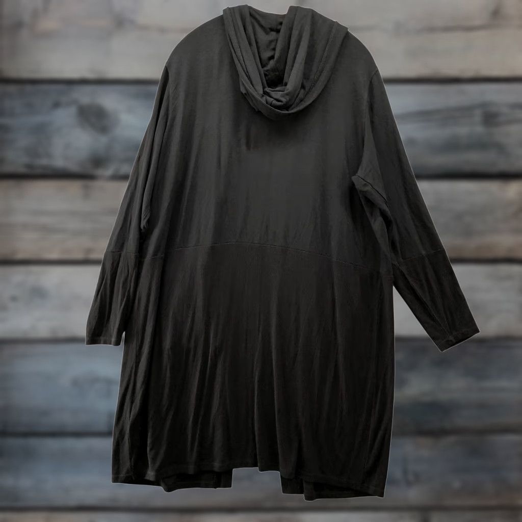 Vintage VINTAGE? No. Marc New York Performance Cardigan Womens 1X Black Jersey Knit Open Longline Shirt Womens Cardigan 1X Black Jersey Knit Open Longline Size XL / US 12-14 / IT 48-50 - 1 Thumbnail