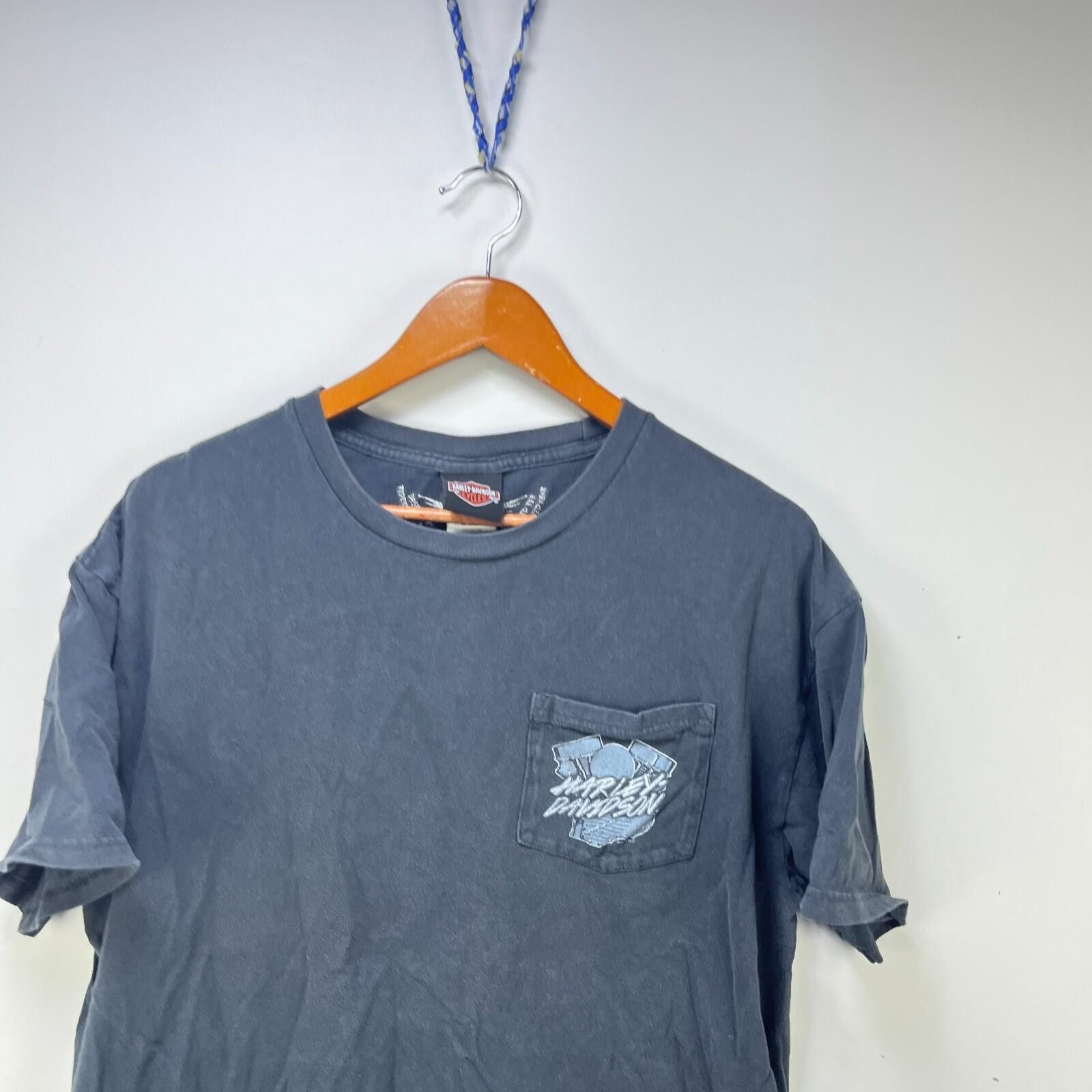 Harley Davidson Vintage Harley Davidson Faded Pocket T Shirt XL Size US XL / EU 56 / 4 - 2 Thumbnail