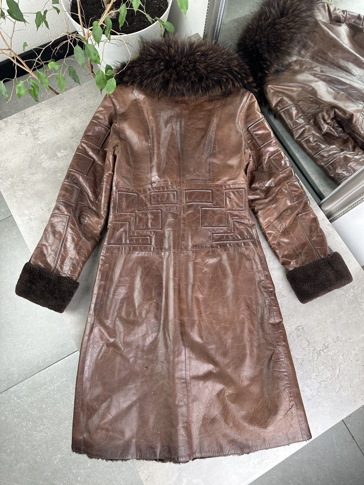 Japanese Brand Vintage Leather Coat Size XS / US 0-2 / IT 36-38 - 12 Thumbnail