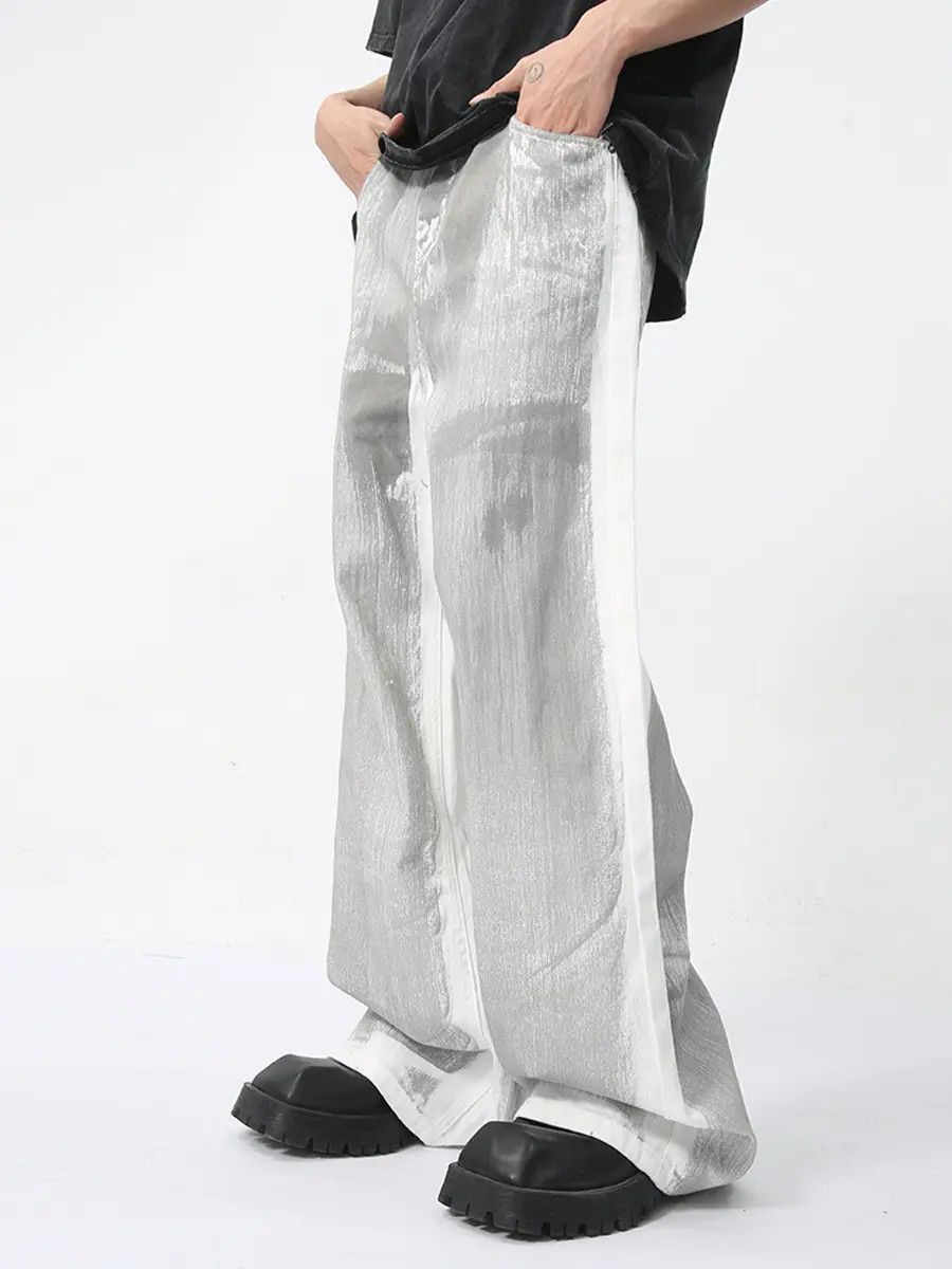 Japanese Brand Retro loose straight leg casual jeans Size US 32 / EU 48 - 4 Thumbnail