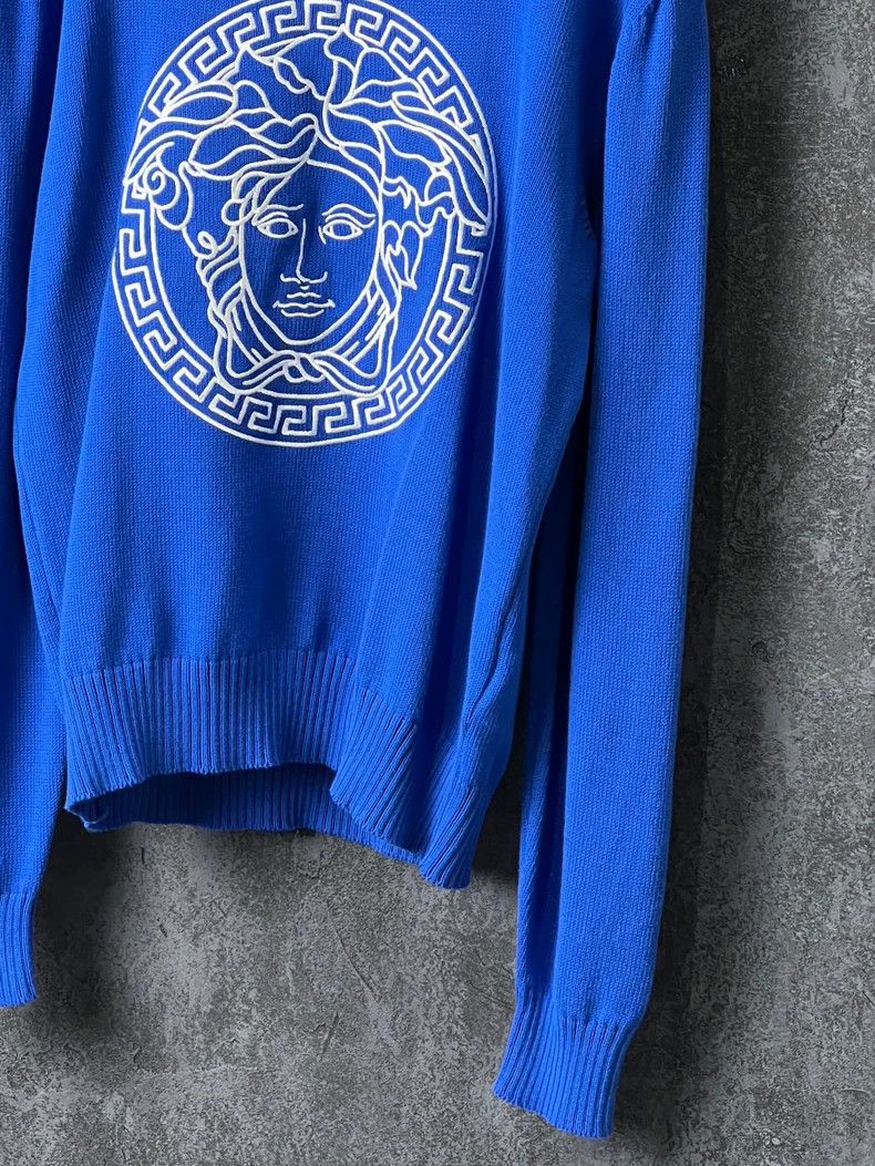 Versace Versace Medusa back pattern embroidered cotton sweater Size US M / EU 48-50 / 2 - 5 Thumbnail