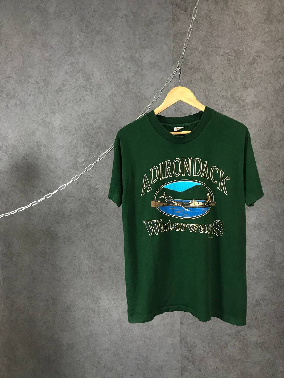 Vintage Adirondack Waterways made in USA vintage single stitch tee Size US M / EU 48-50 / 2 - 1 Thumbnail