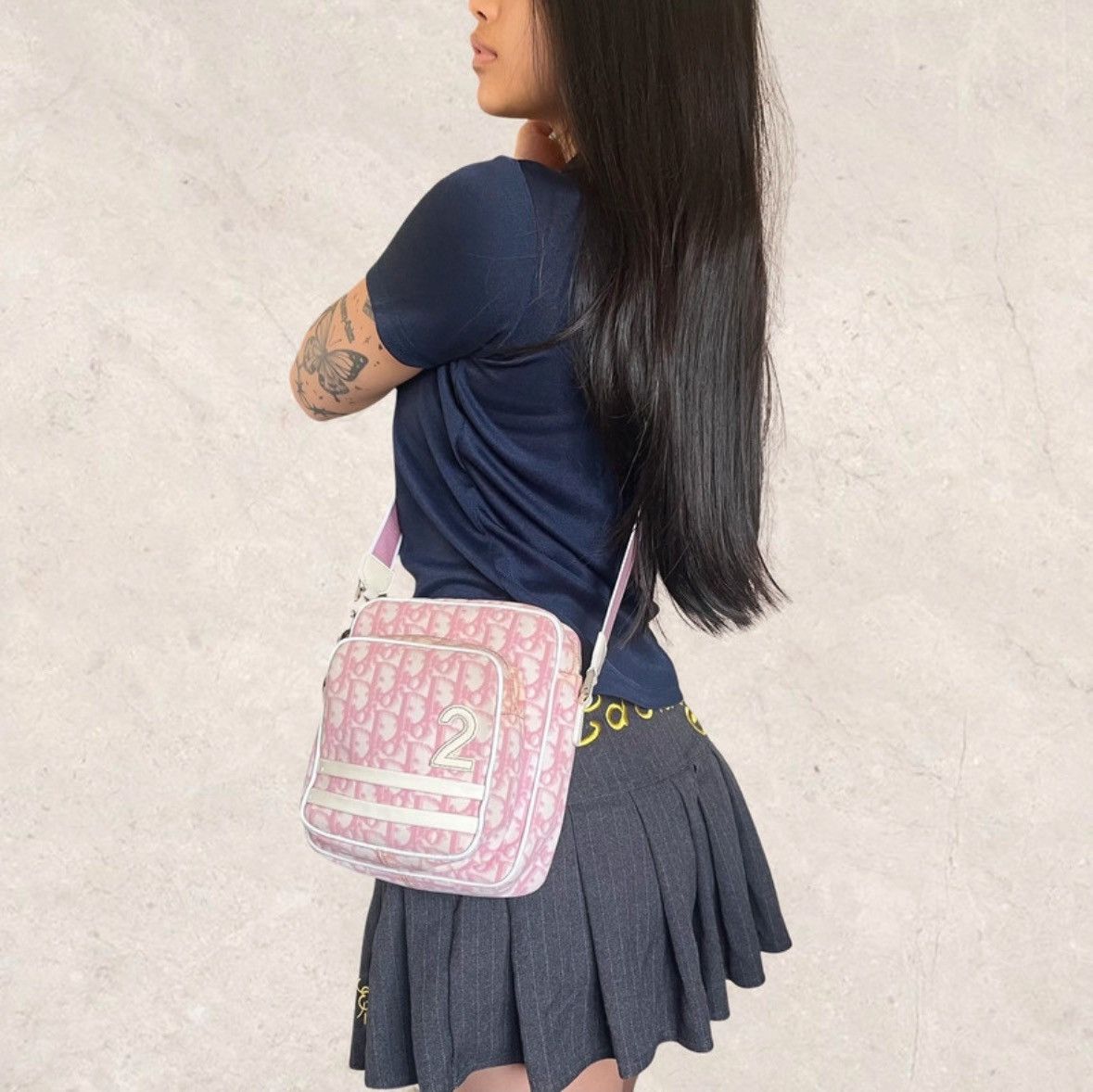 Dior Christian Dior pink trotter no.2 monogram crossbody bag Size ONE SIZE - 5 Thumbnail