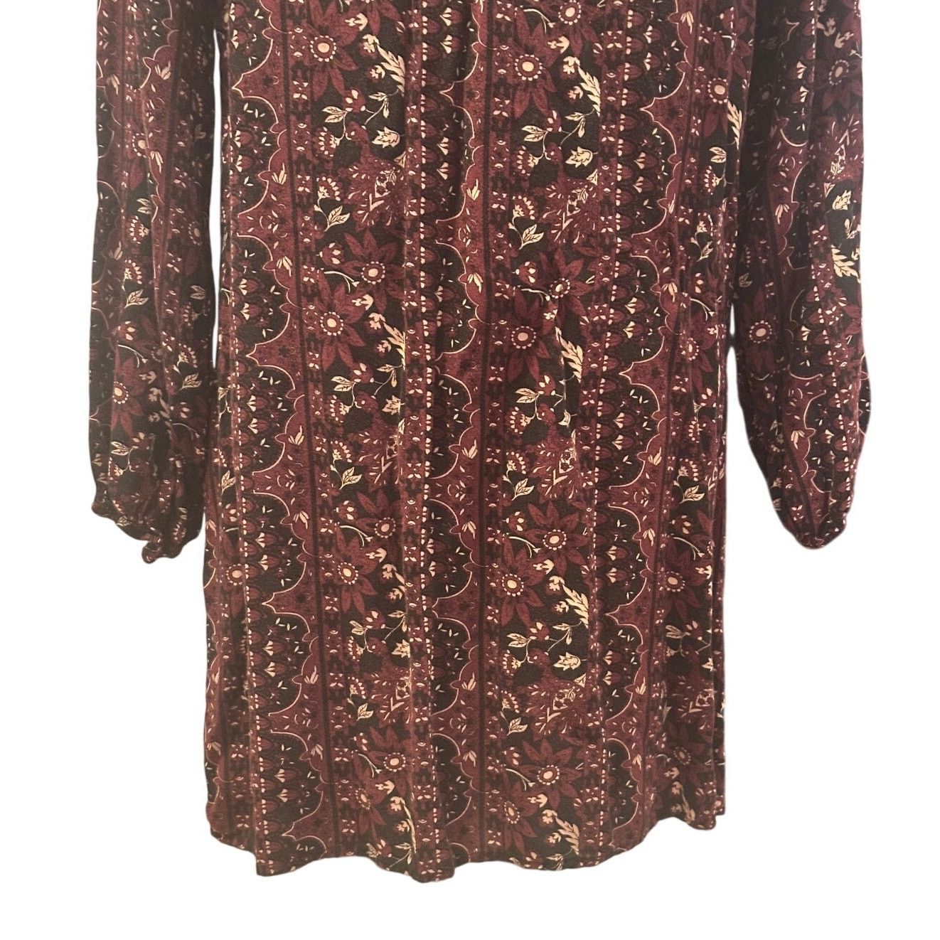 Other Dina Be Women's Long sleeve Boho Geometric Pattern Mini S Size S / US 4 / IT 40 - 6 Thumbnail